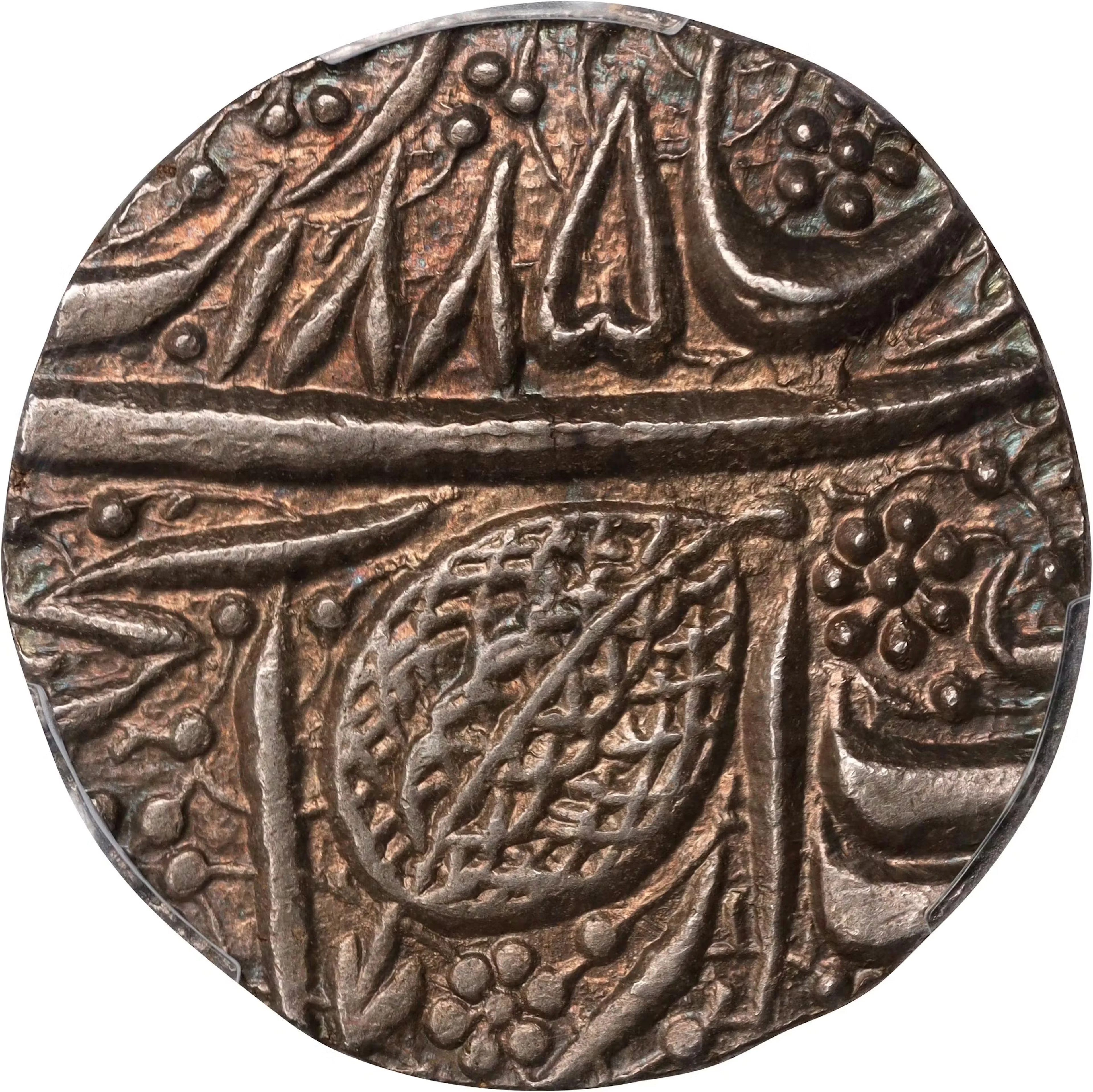 INDIA. Sikh Empire. Rupee, VS 1885 Year 99 (1842). Amritsar Mint.