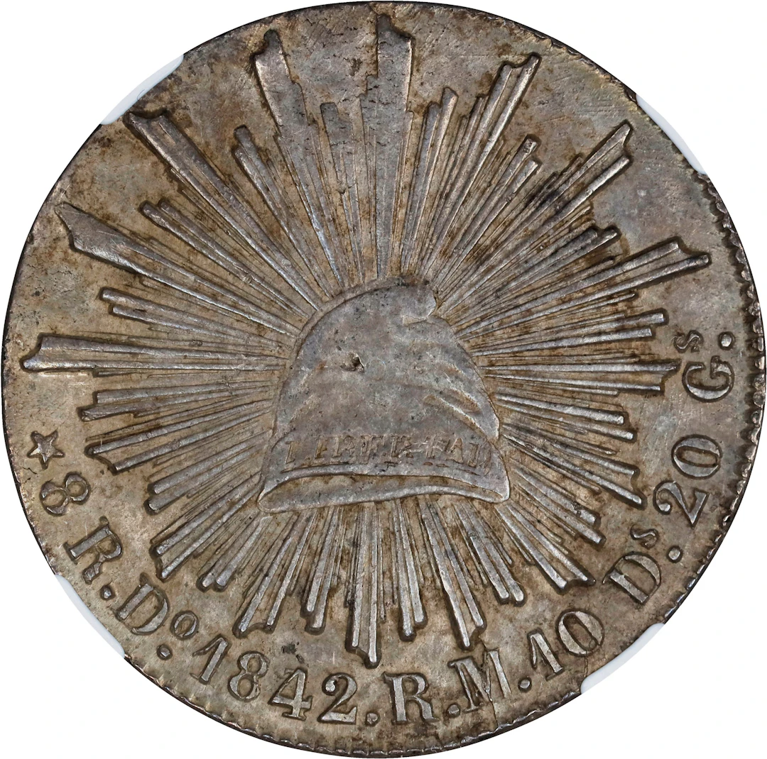 MEXICO. 8 Reales, 1842/32-Do RM. Durango Mint. NGC AU-55.