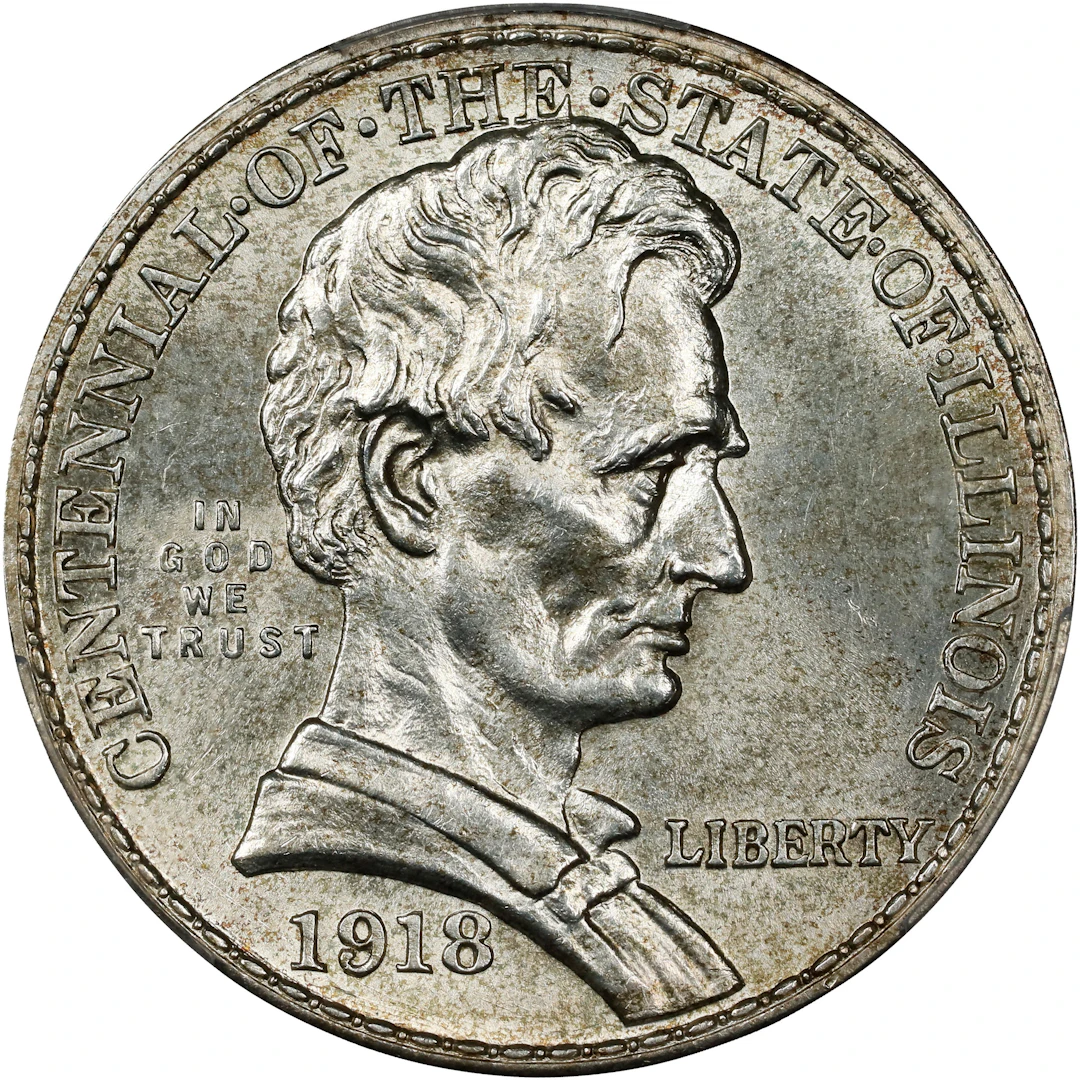 1918 Lincoln-Illinois Centennial. MS-63 (PCGS).