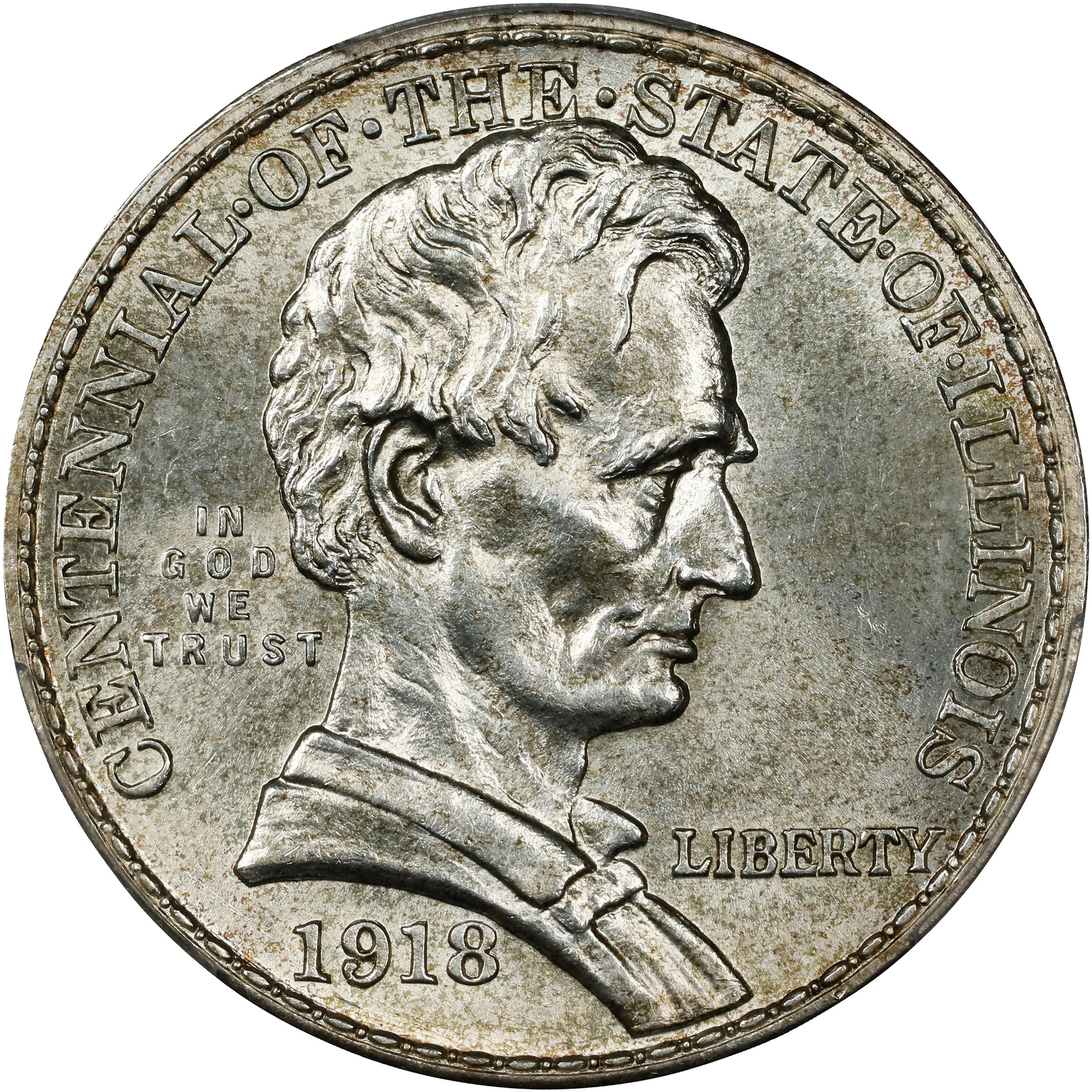 1918 Lincoln-Illinois Centennial. MS-63 (PCGS).
