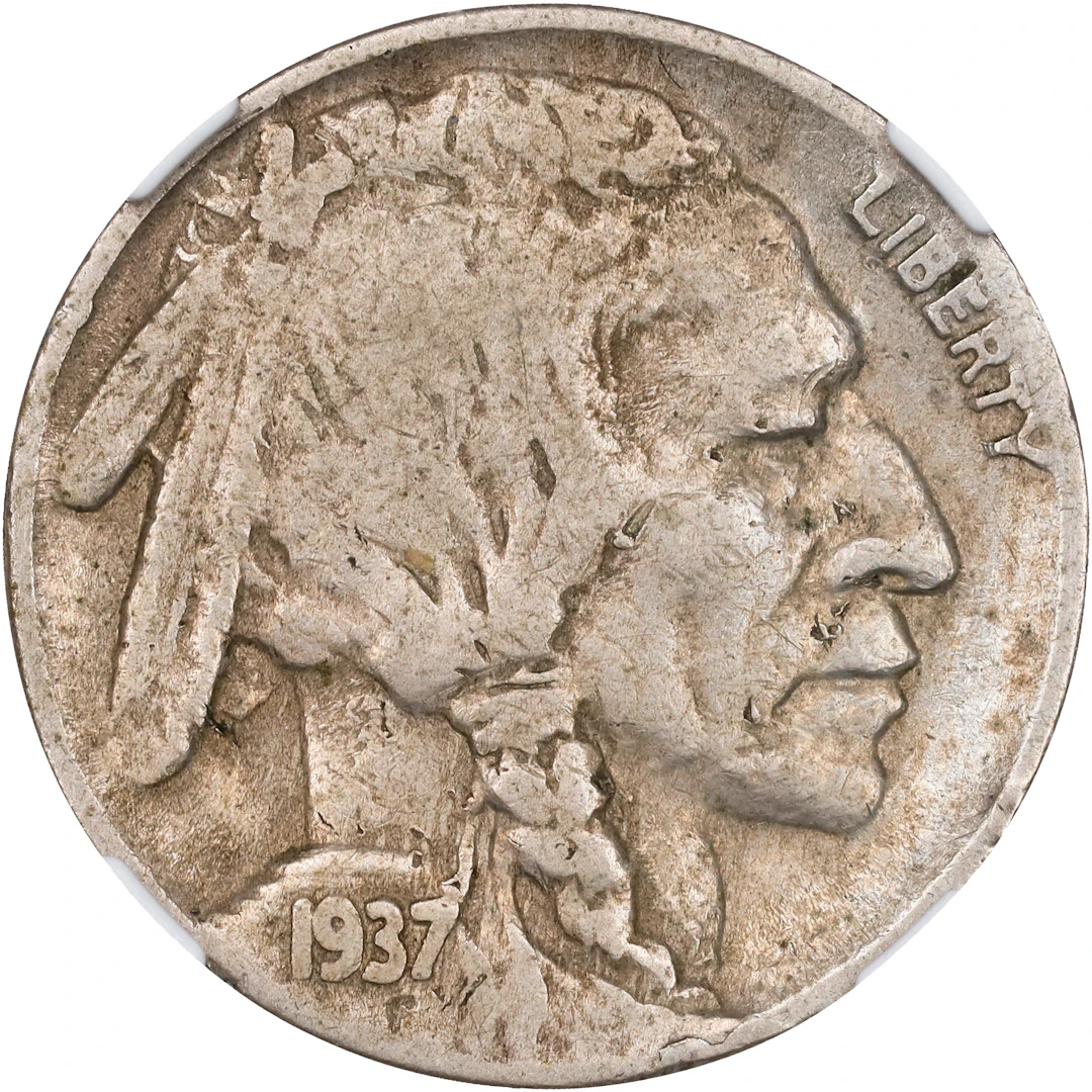 1937-D Buffalo Nickel. FS-901. 3-Legged. VF Details--Cleaned (NGC).