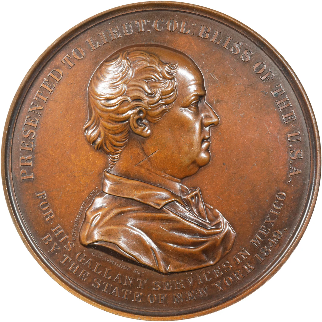 1849 Lieutenant Colonel Bliss, Mexican-American War Medal. Julian