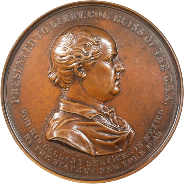 1849 Lieutenant Colonel Bliss, Mexican-American War Medal. Julian