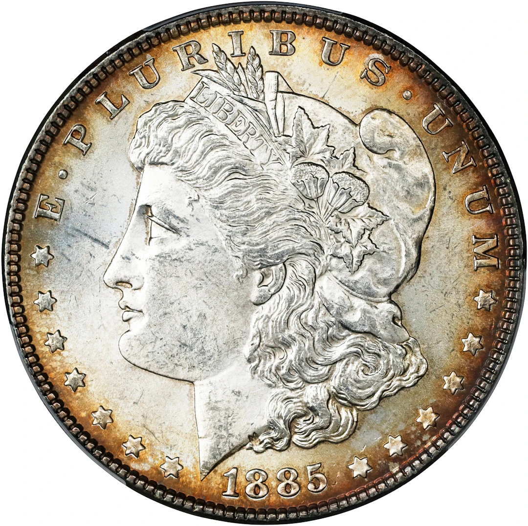 1885 Morgan Silver Dollar. MS-64 (PCGS).