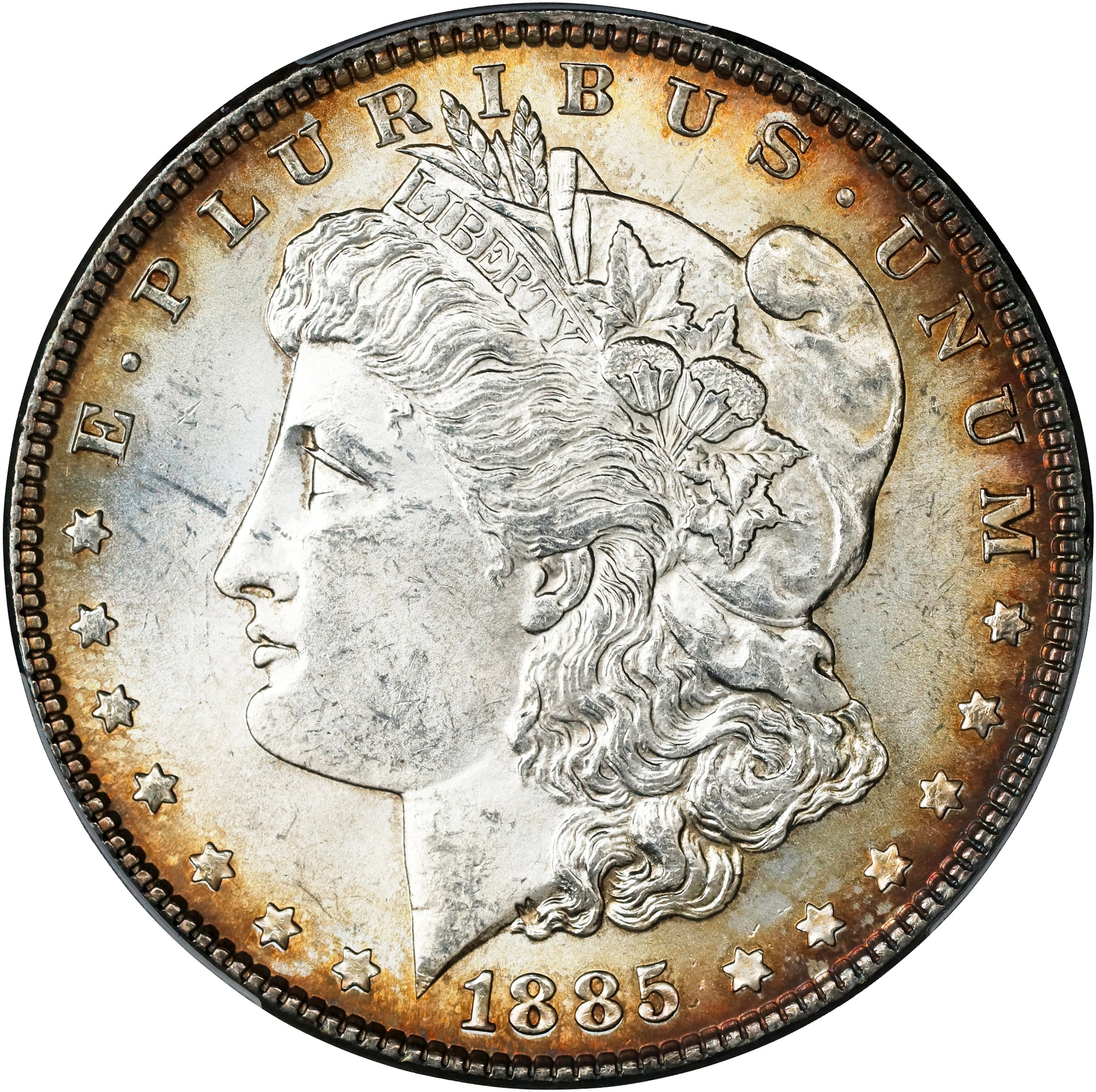 1885 Morgan Silver Dollar. MS-64 (PCGS).