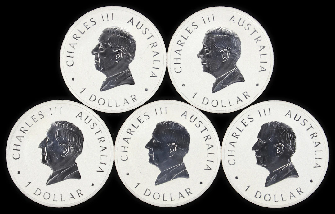 (5 oz, 155.52 g ASW). Australia. Lot of (5) 2026 1 oz Silver Wedge-Tailed