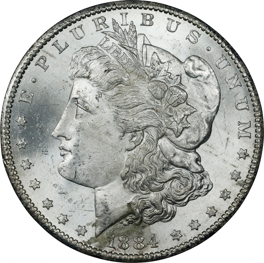 1884-CC GSA Morgan Silver Dollar. MS-64 (NGC). CAC.