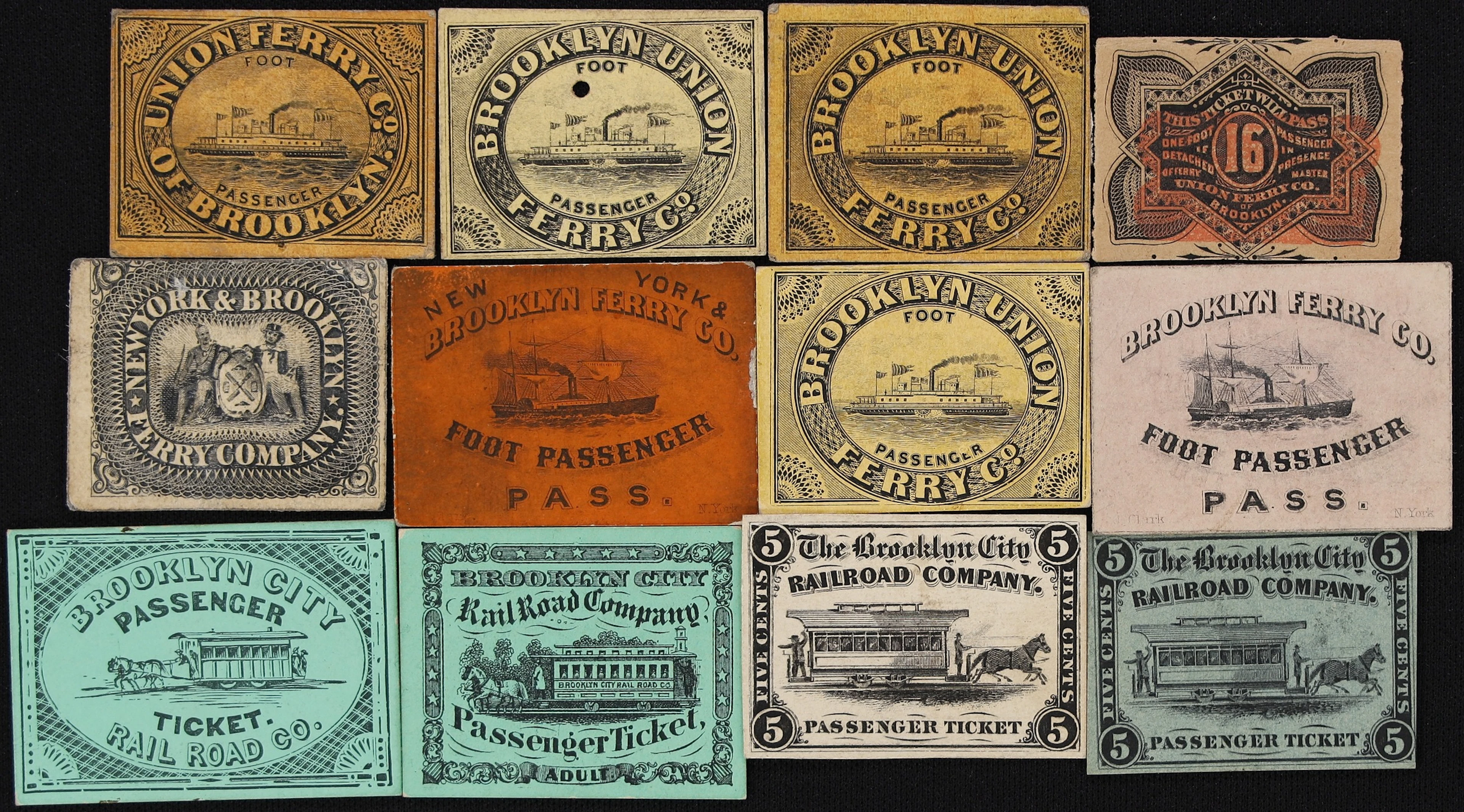 Lot of (12) Mixed Chits. Mixed Issuers. Mixed Denominations. Very
