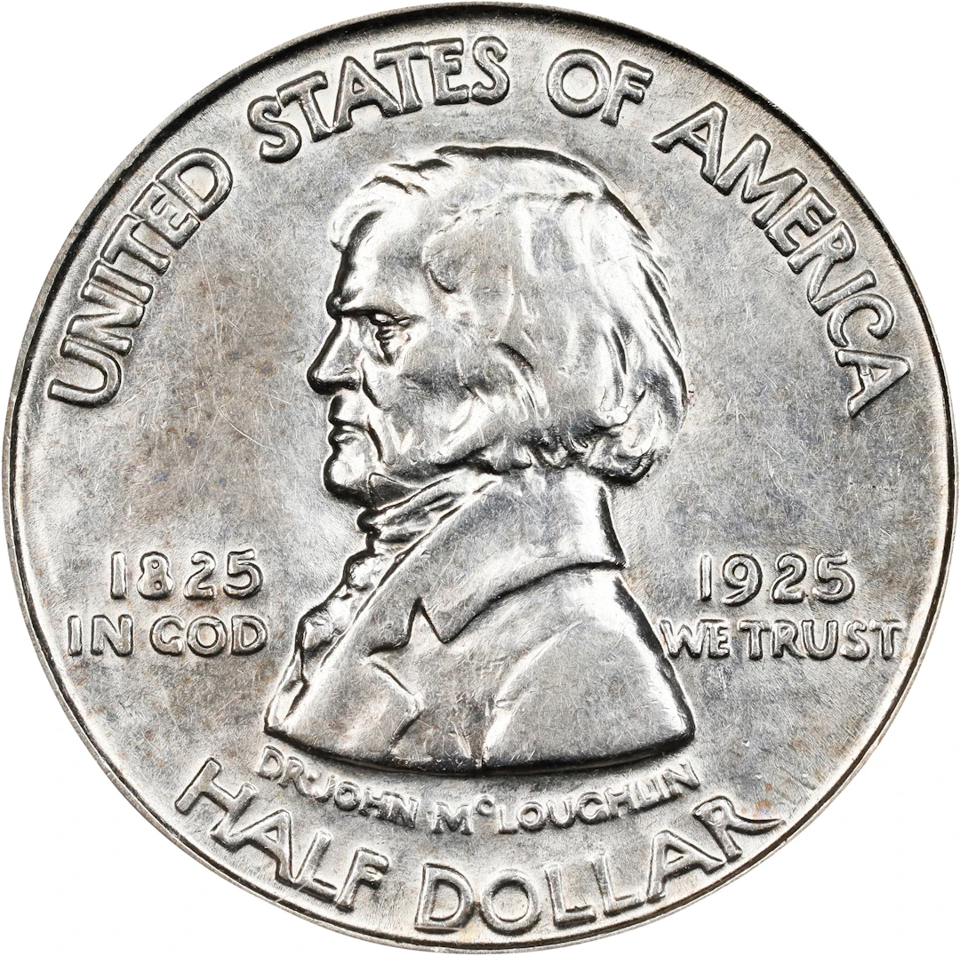 1925 Fort Vancouver Centennial. AU-58 (ICG).