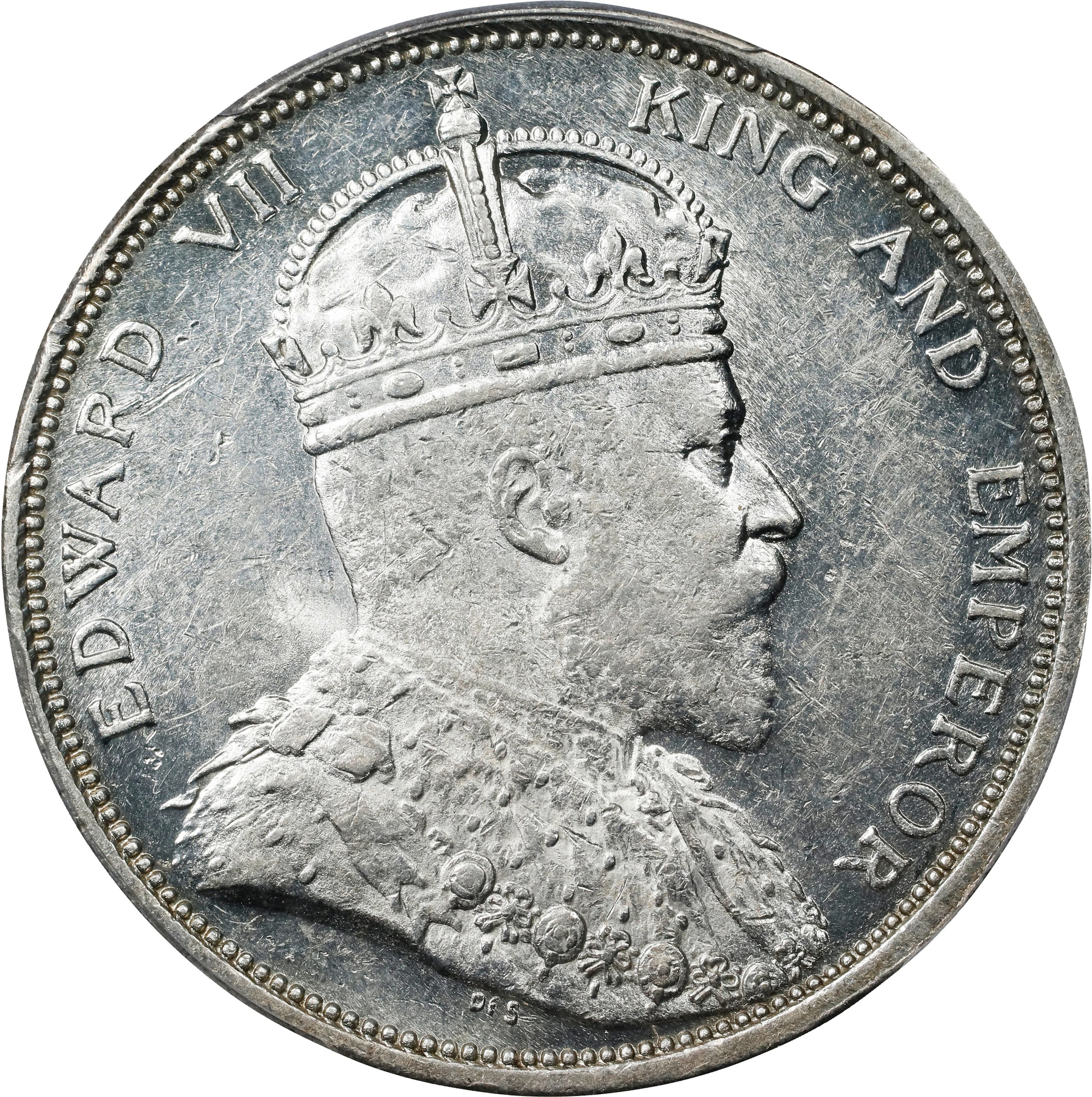 STRAITS SETTLEMENTS. Dollar, 1903-B. Bombay Mint. Edward VII. PCGS MS-61.