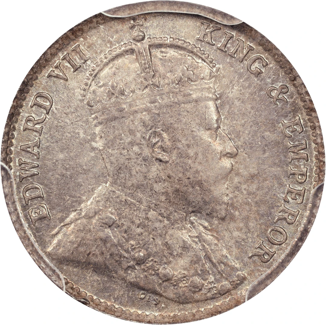 (t) HONG KONG (SAR). 5 Cents, 1905. London Mint. Edward VII. PCGS MS-64.