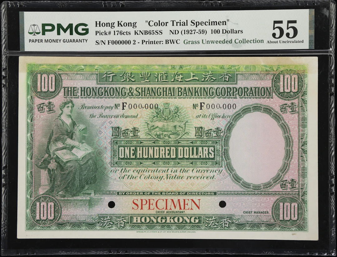 HONG KONG (SAR). Hong Kong & Shanghai Banking Corporation. 100 Dollars