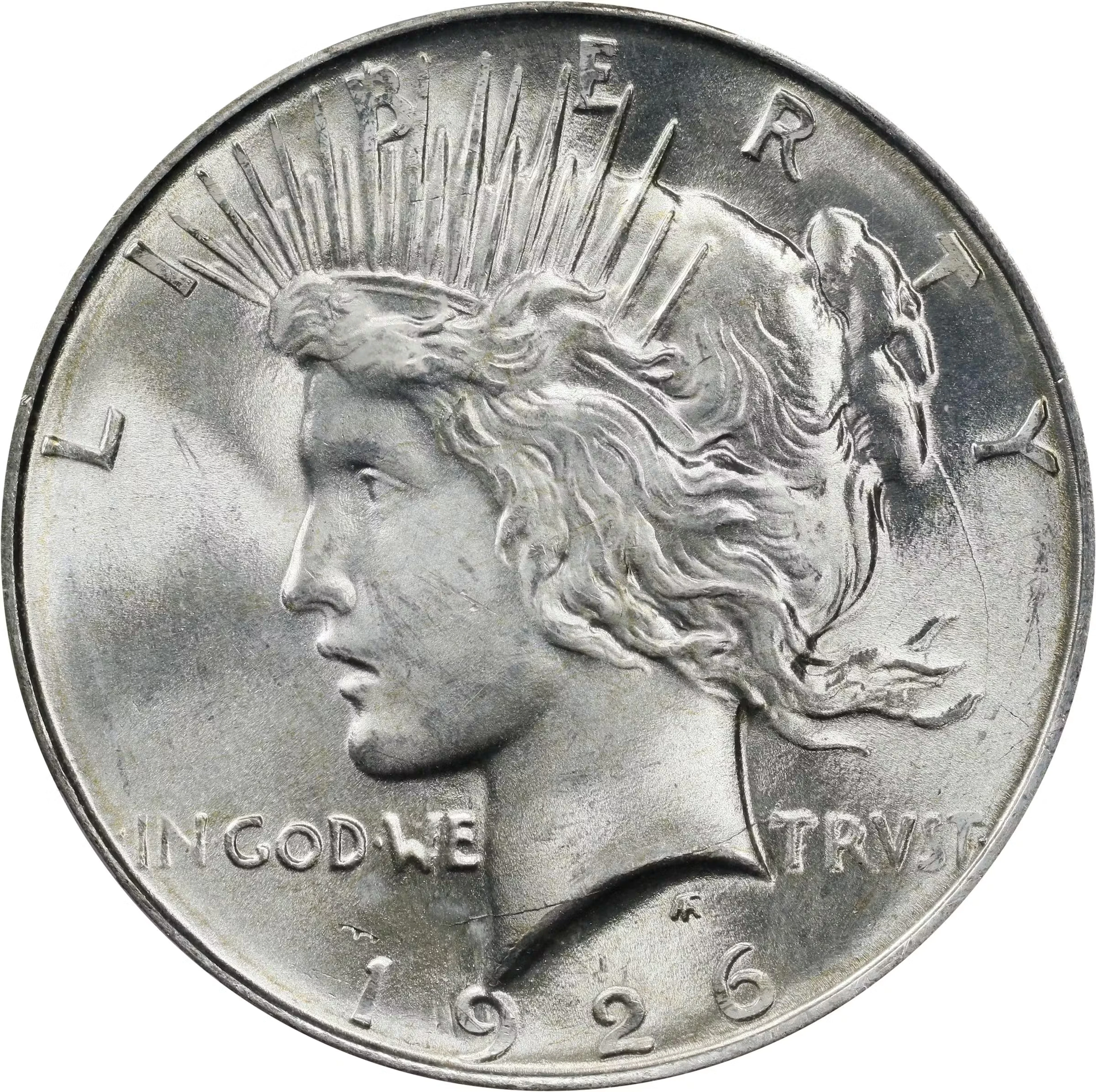 1926-D Peace Silver Dollar. MS-66+ (PCGS). CAC.