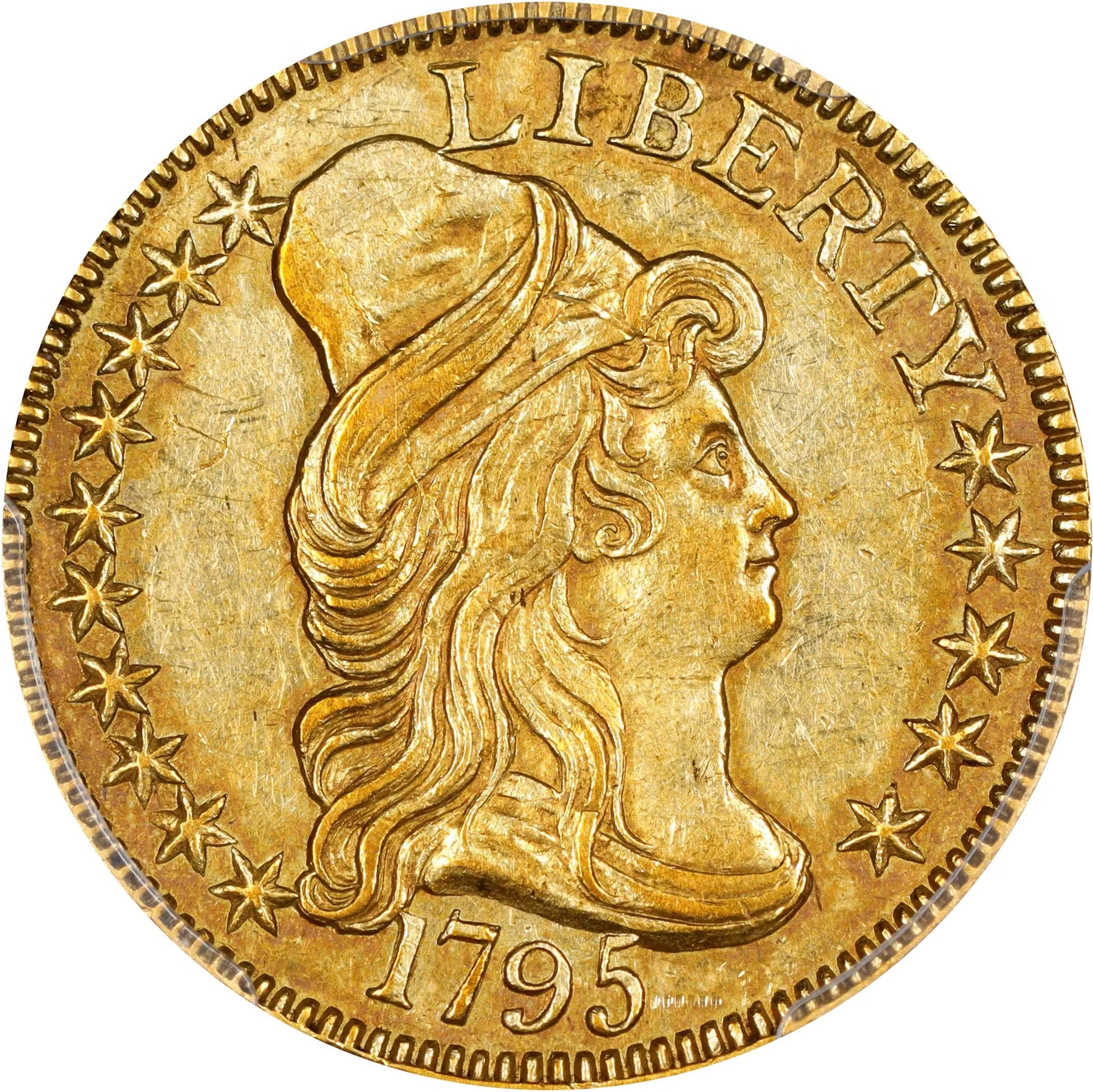 1795 Capped Bust Right Half Eagle. Heraldic Eagle. BD-15. Rarity-5+.