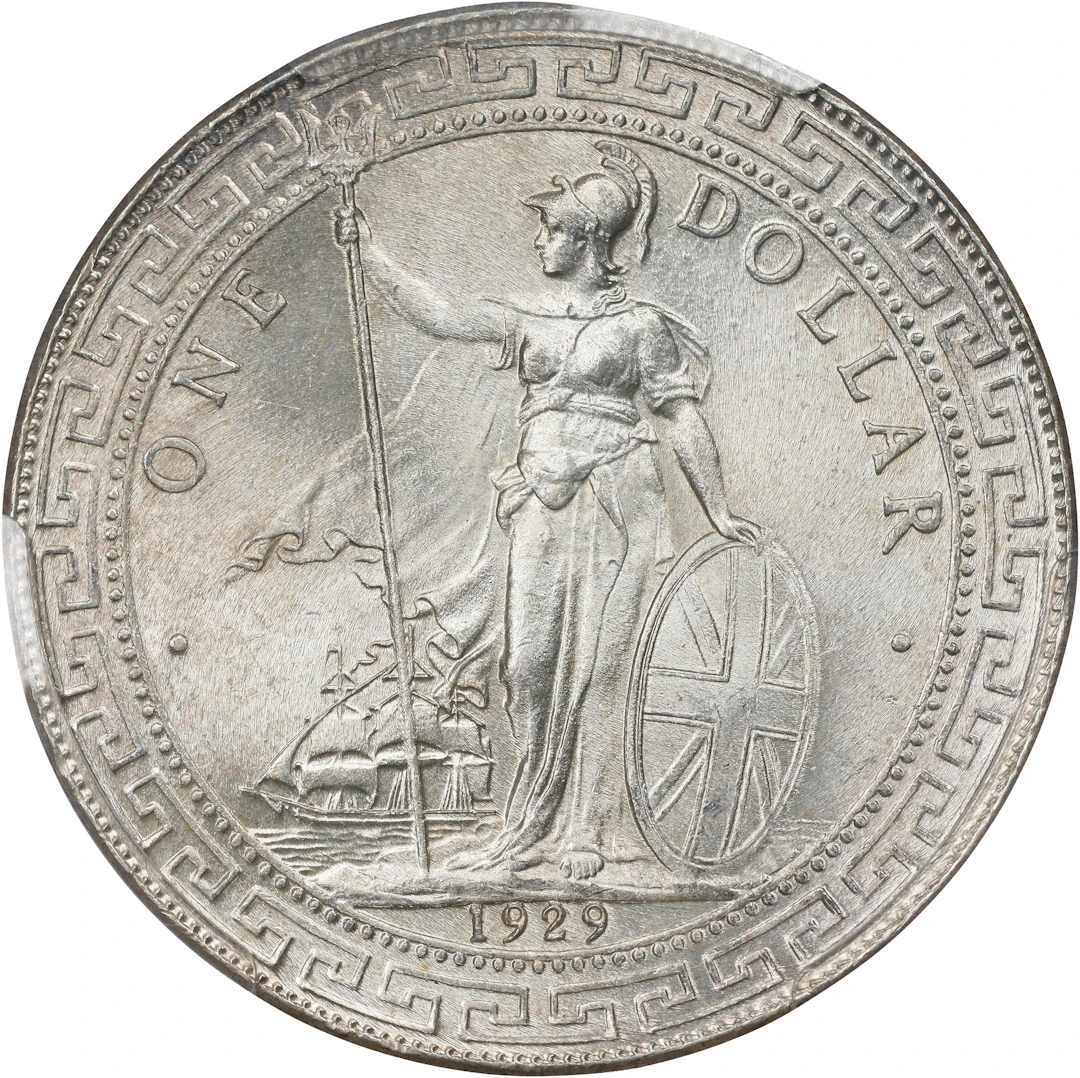 GREAT BRITAIN. Trade Dollar, 1929-B. Bombay Mint. George V. PCGS MS-65.
