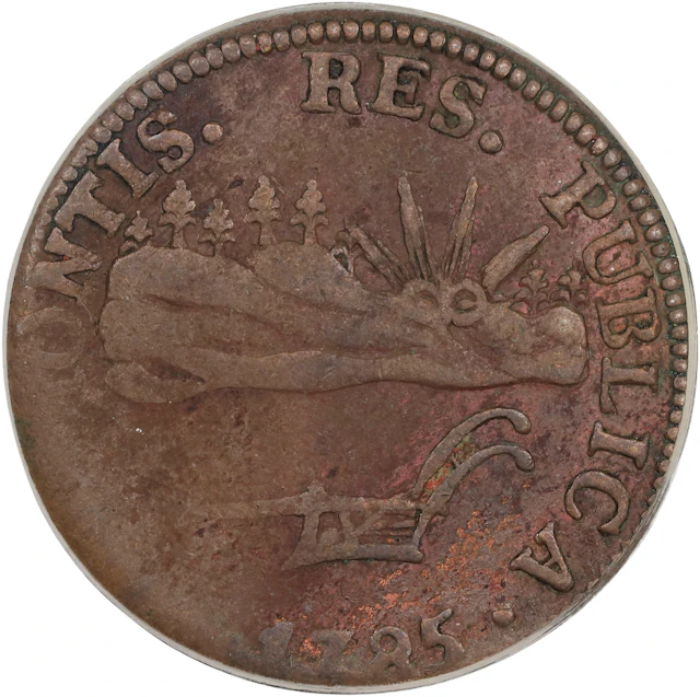 1785 Vermont Copper. Landscape. RR-4, Bressett 3-C, W-2015. Rarity-4.