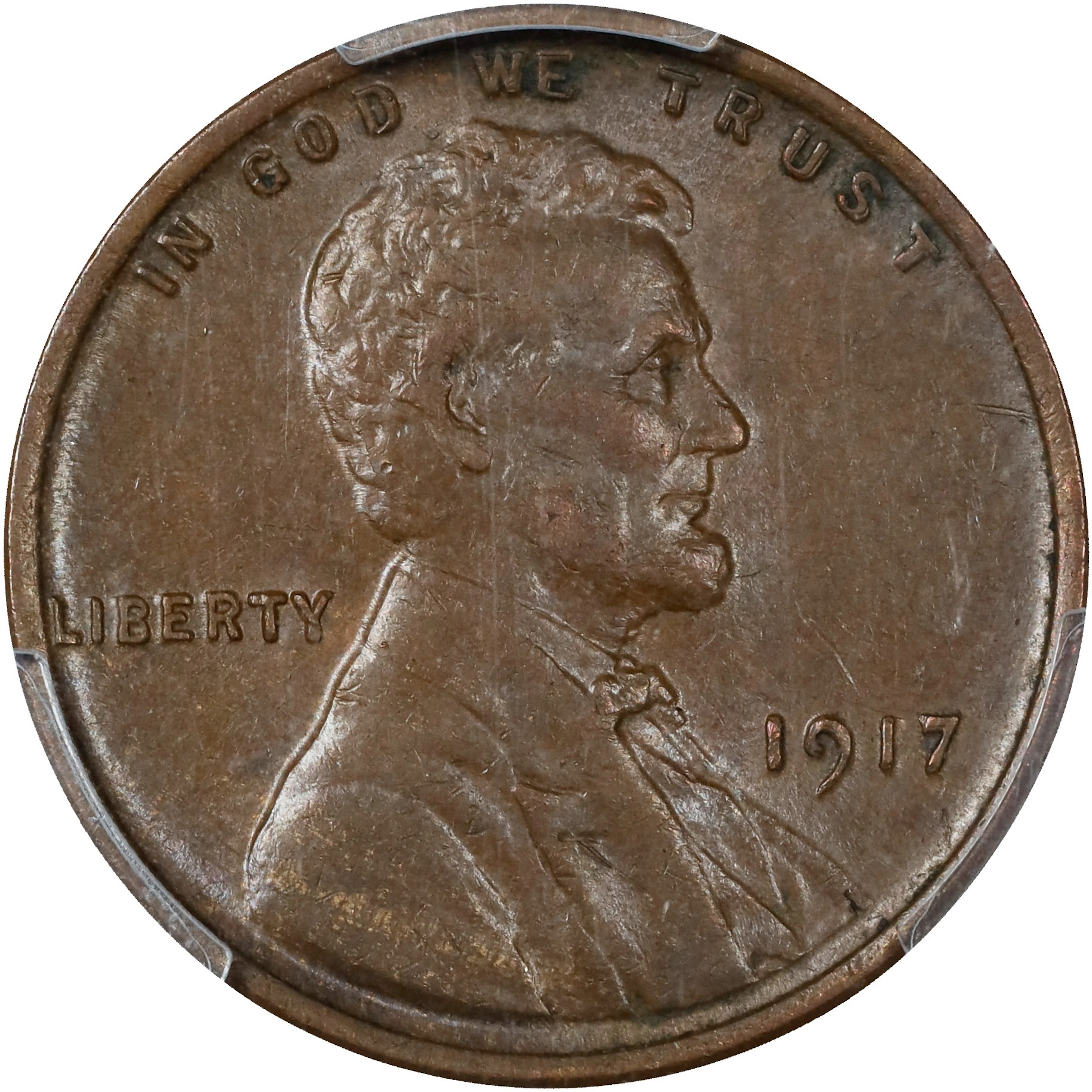 1917 Lincoln Cent. FS-101. Doubled Die Obverse. AU-55 (PCGS). CAC.