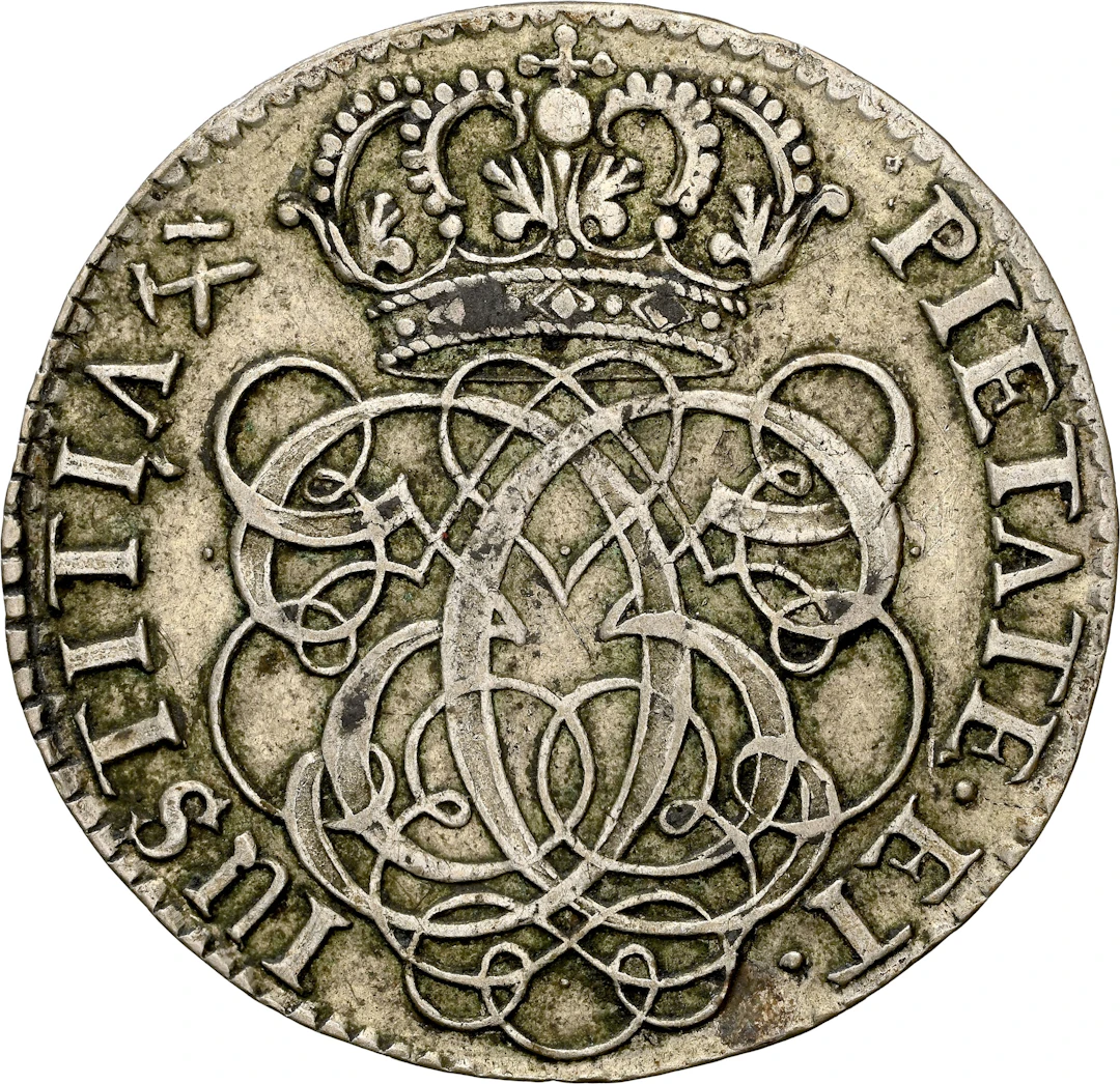 NORWAY. 2 Mark, 1696. Kongsberg Mint. Christian V. NGC AU-50.