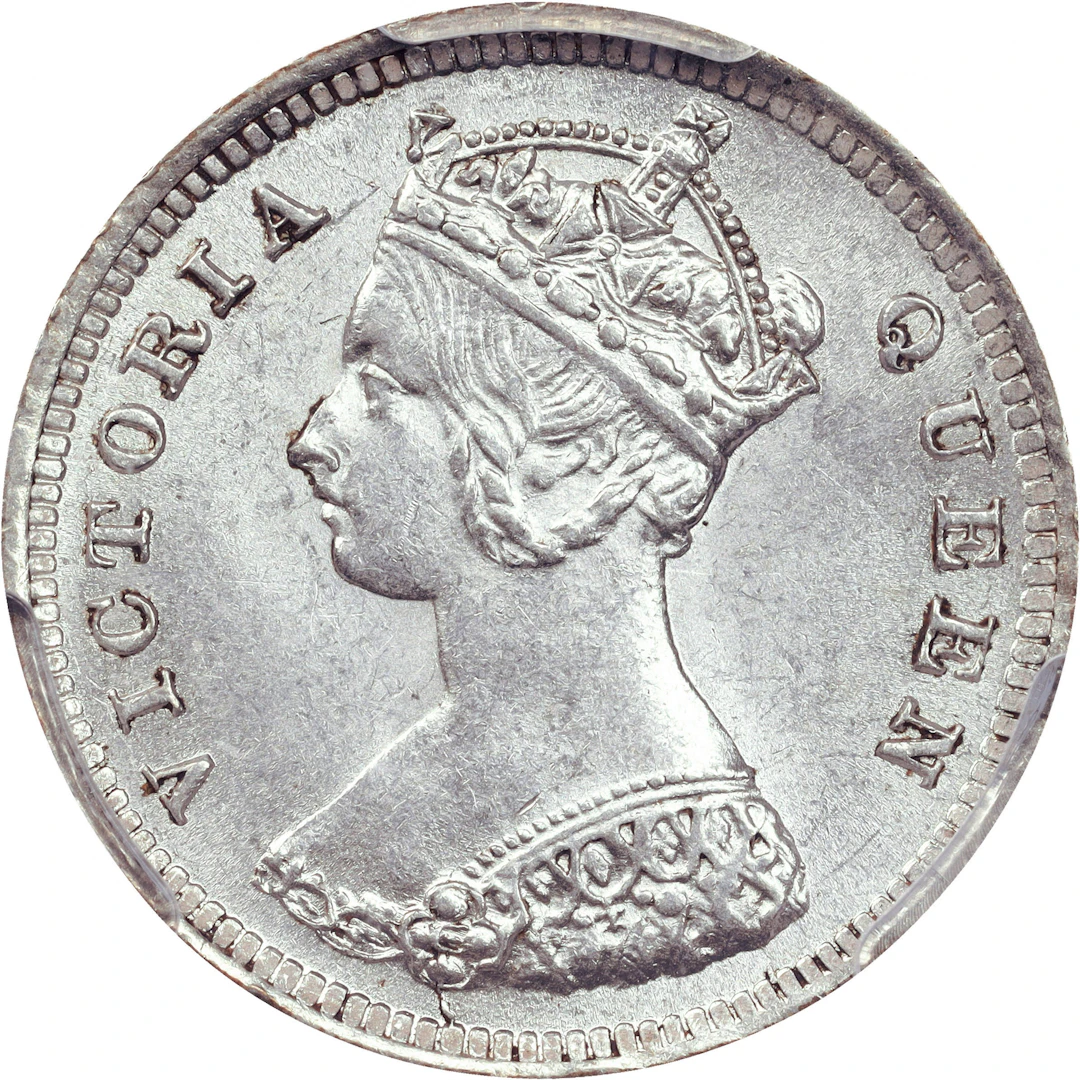 (t) HONG KONG (SAR). 10 Cents, 1893. Hong Kong Mint. Victoria. PCGS MS-62.