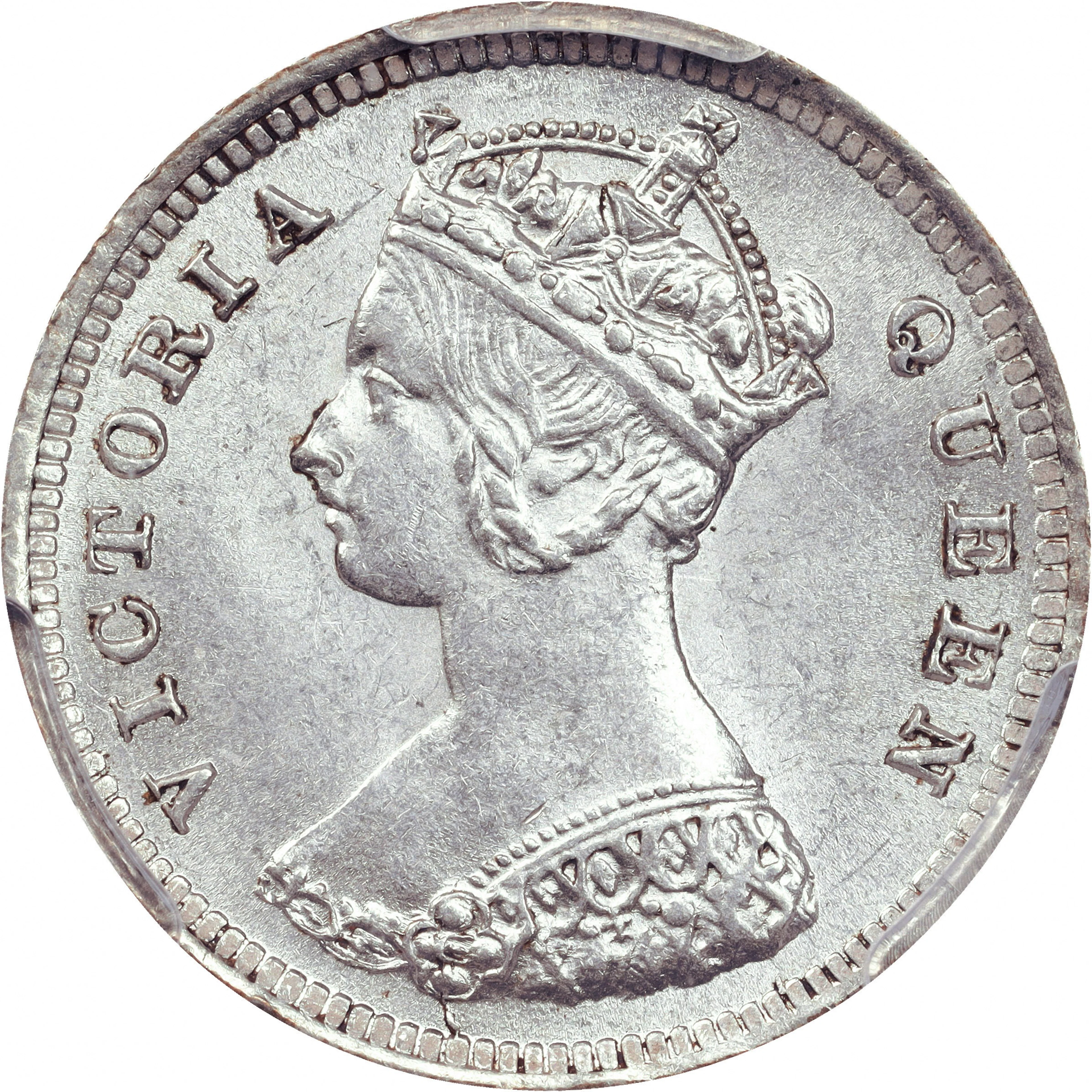 (t) HONG KONG (SAR). 10 Cents, 1893. Hong Kong Mint. Victoria. PCGS MS-62.