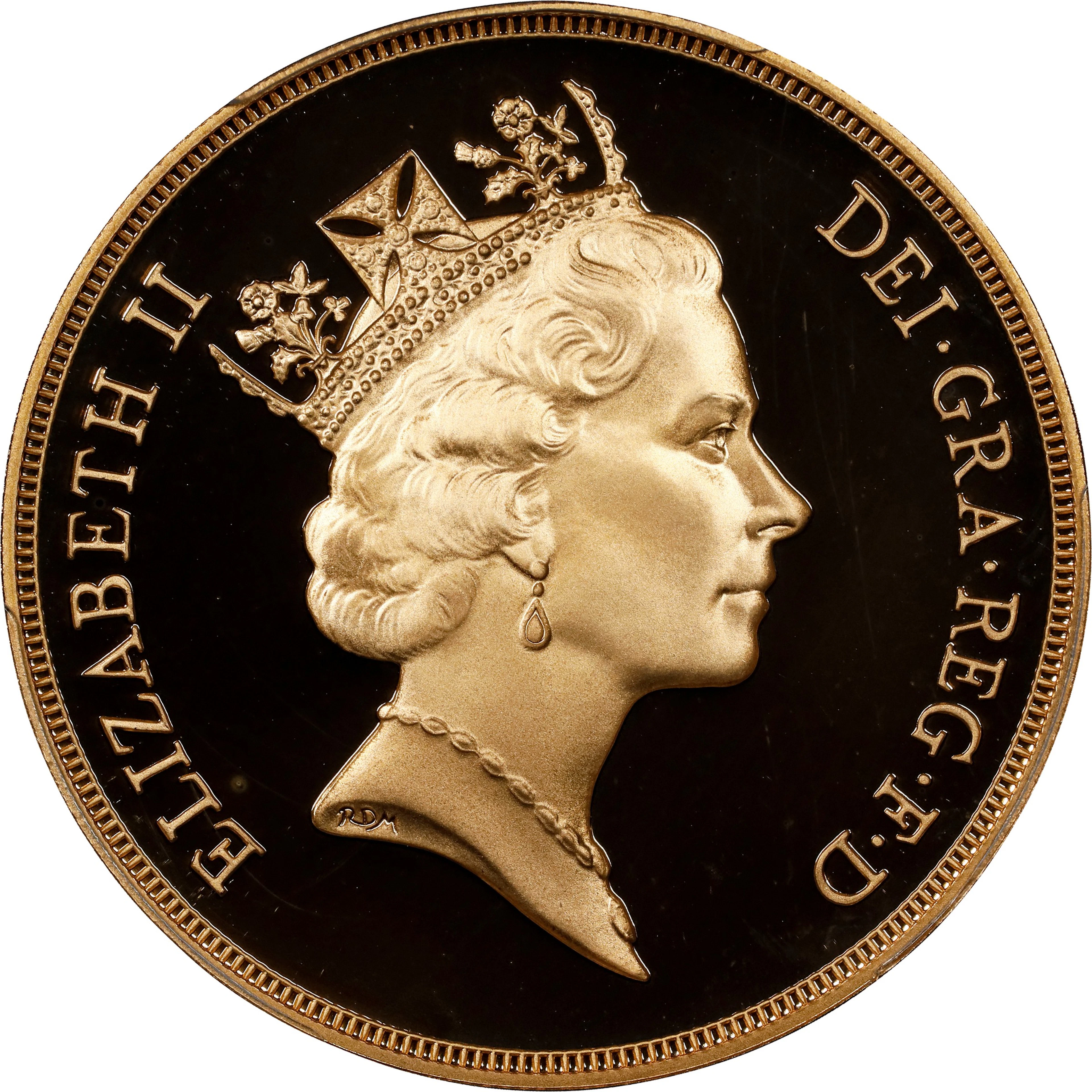 GREAT BRITAIN. 5 Pounds, 1996. Llantrisant Mint. Elizabeth II. PCGS