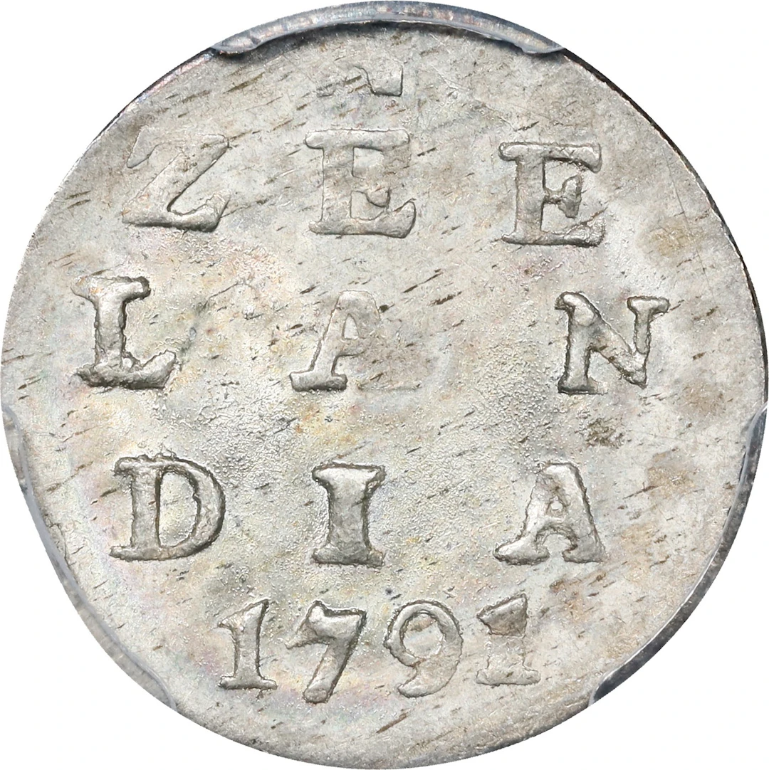 NETHERLANDS. Zeeland. Stuiver, 1791. Middelburg Mint. PCGS MS-63.