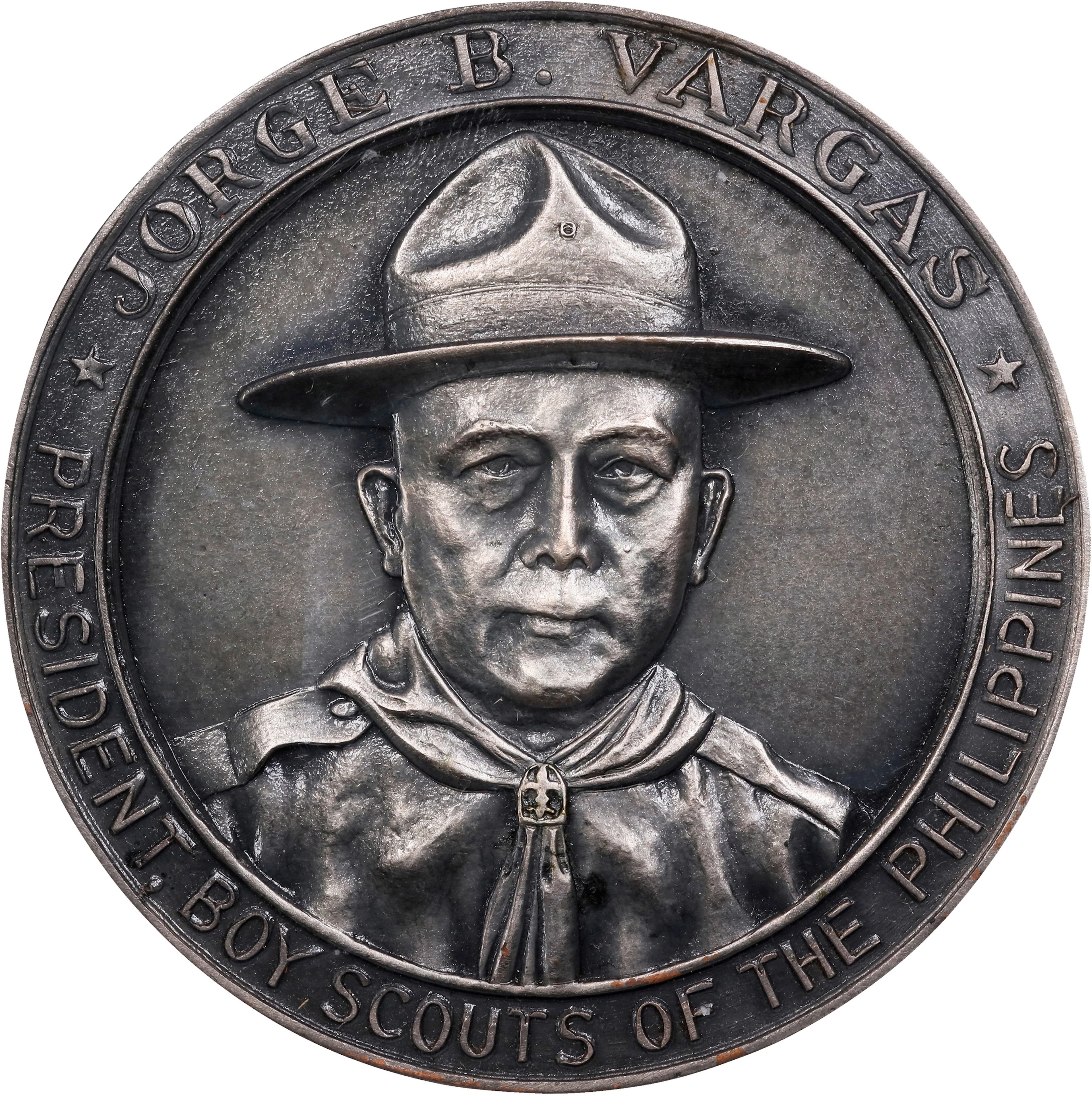 PHILIPPINES. First Boy Scouts National Jamboree Silvered Bronze Medal