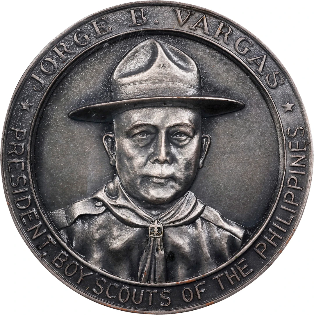 PHILIPPINES. First Boy Scouts National Jamboree Silvered Bronze Medal