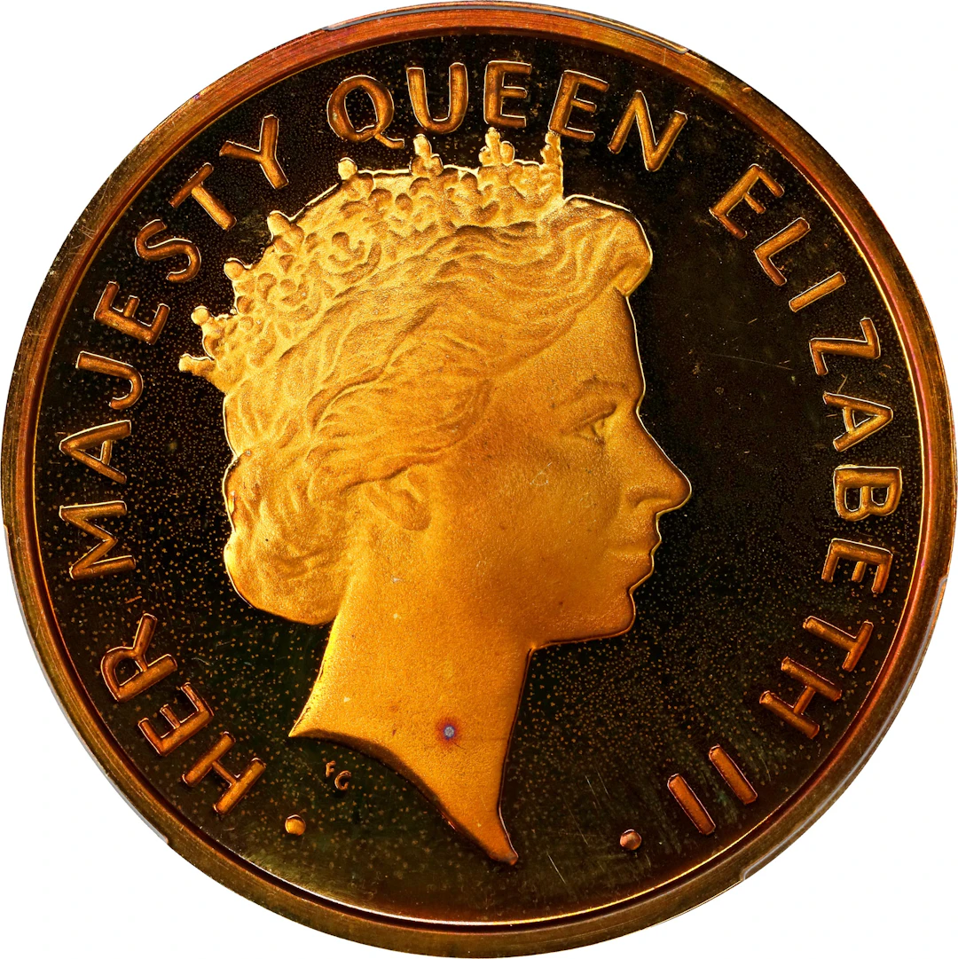 1976 Queen Elizabeth II U.S. Bicentennial Visit Commemorative Medal.