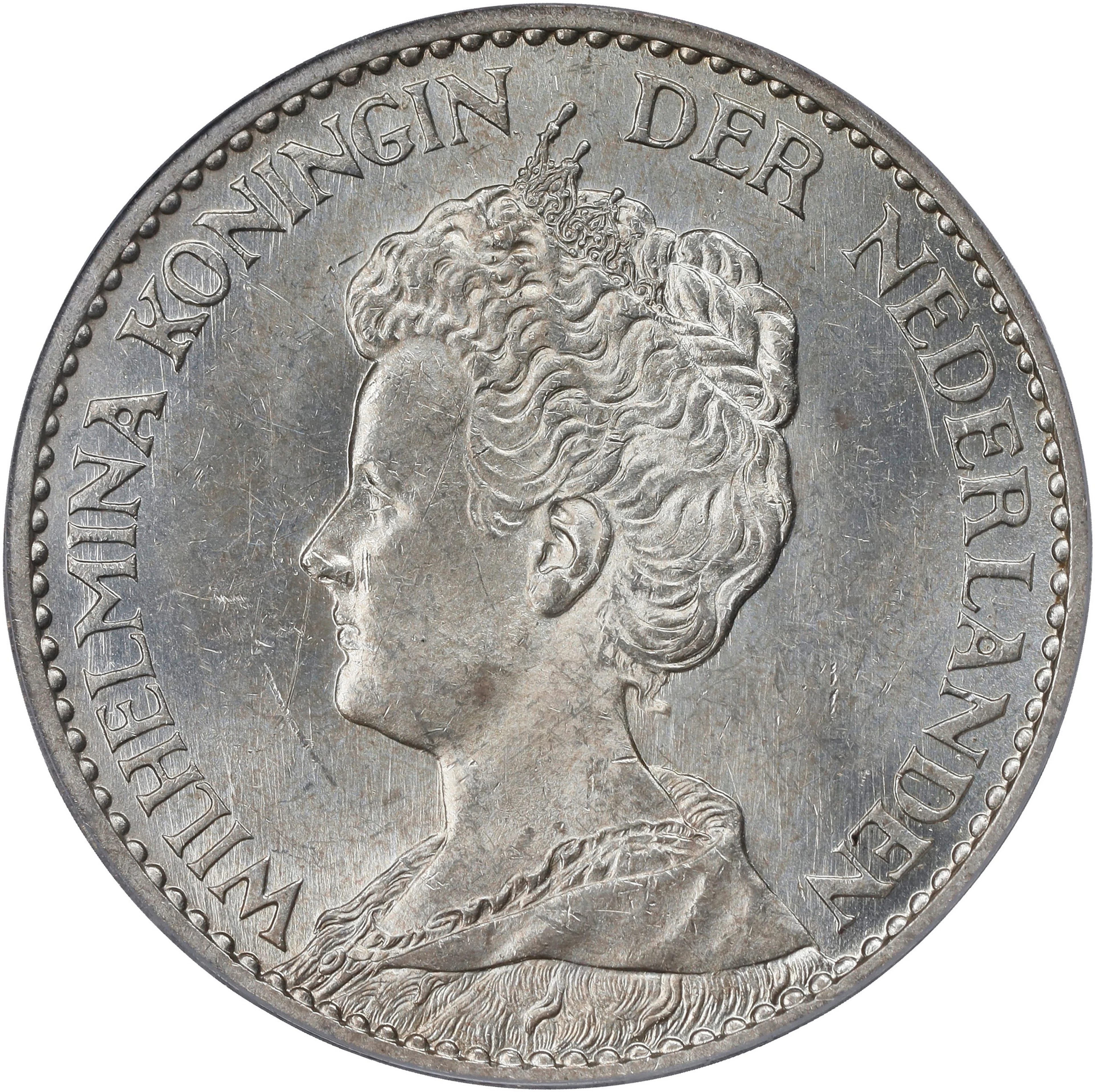 NETHERLANDS. Gulden, 1912. Utrecht Mint. Wilhelmina I. PCGS MS-63.
