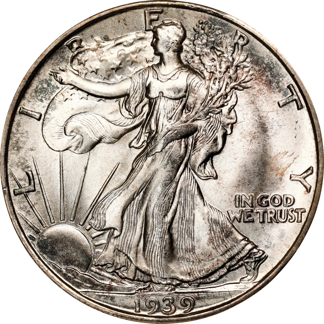 1939-S Walking Liberty Half Dollar. MS-66 (ANACS). OH.