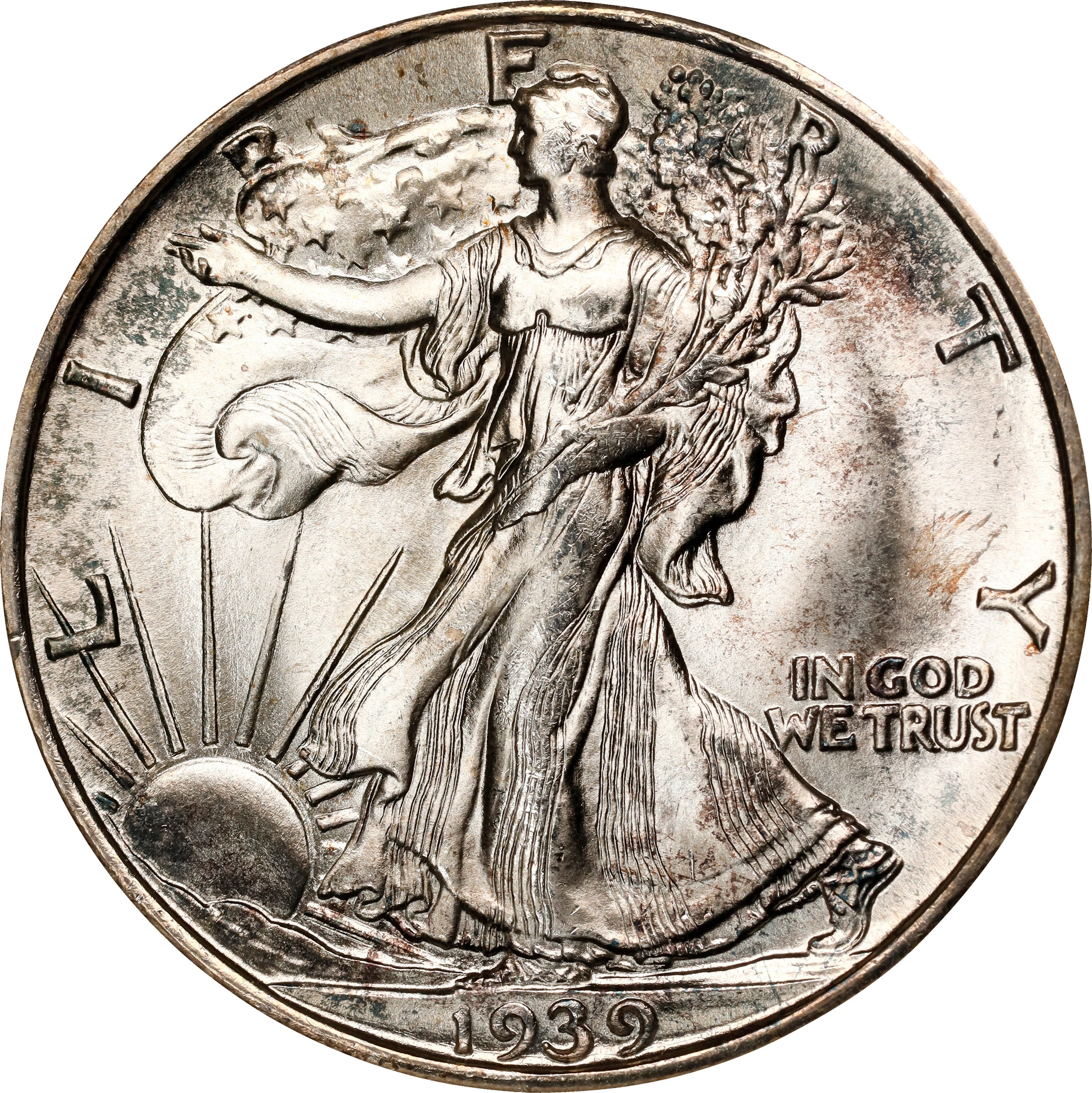 1939-S Walking Liberty Half Dollar. MS-66 (ANACS). OH.