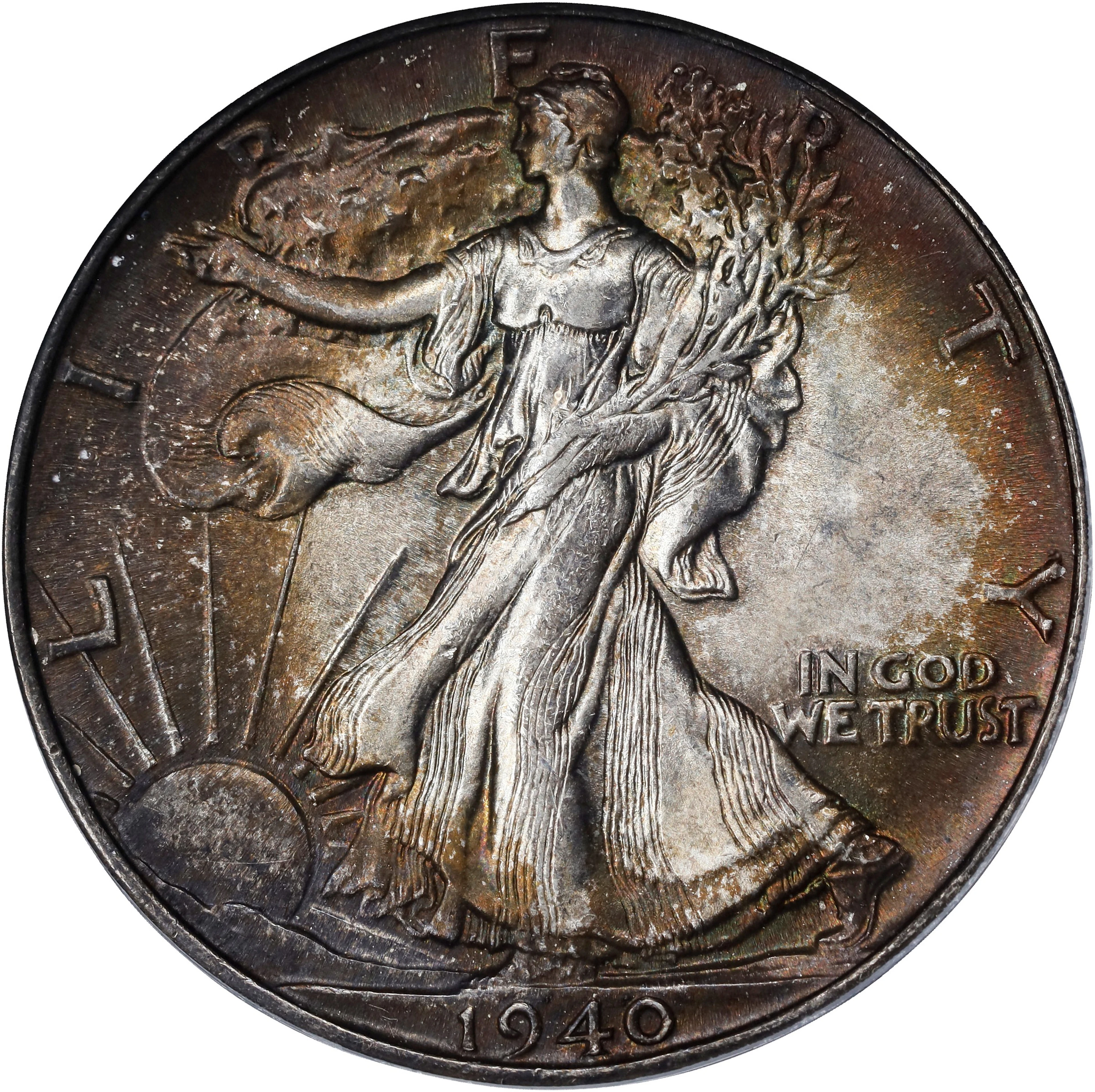 1940 Walking Liberty Half Dollar. MS-64 (PCGS).