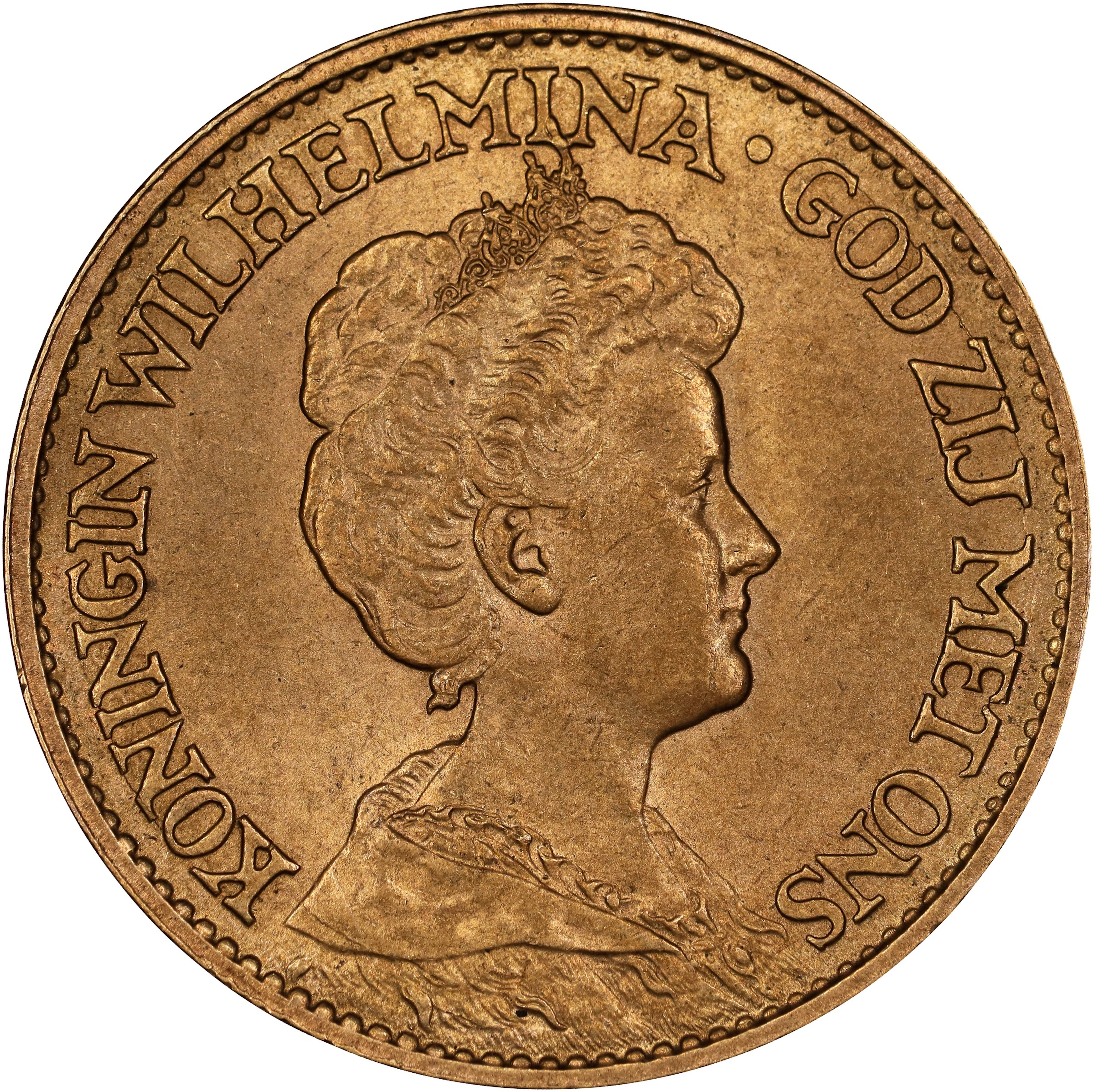 (0.195 oz, 6.065 g AGW). Netherlands. 1912 Gold 10 Gulden.