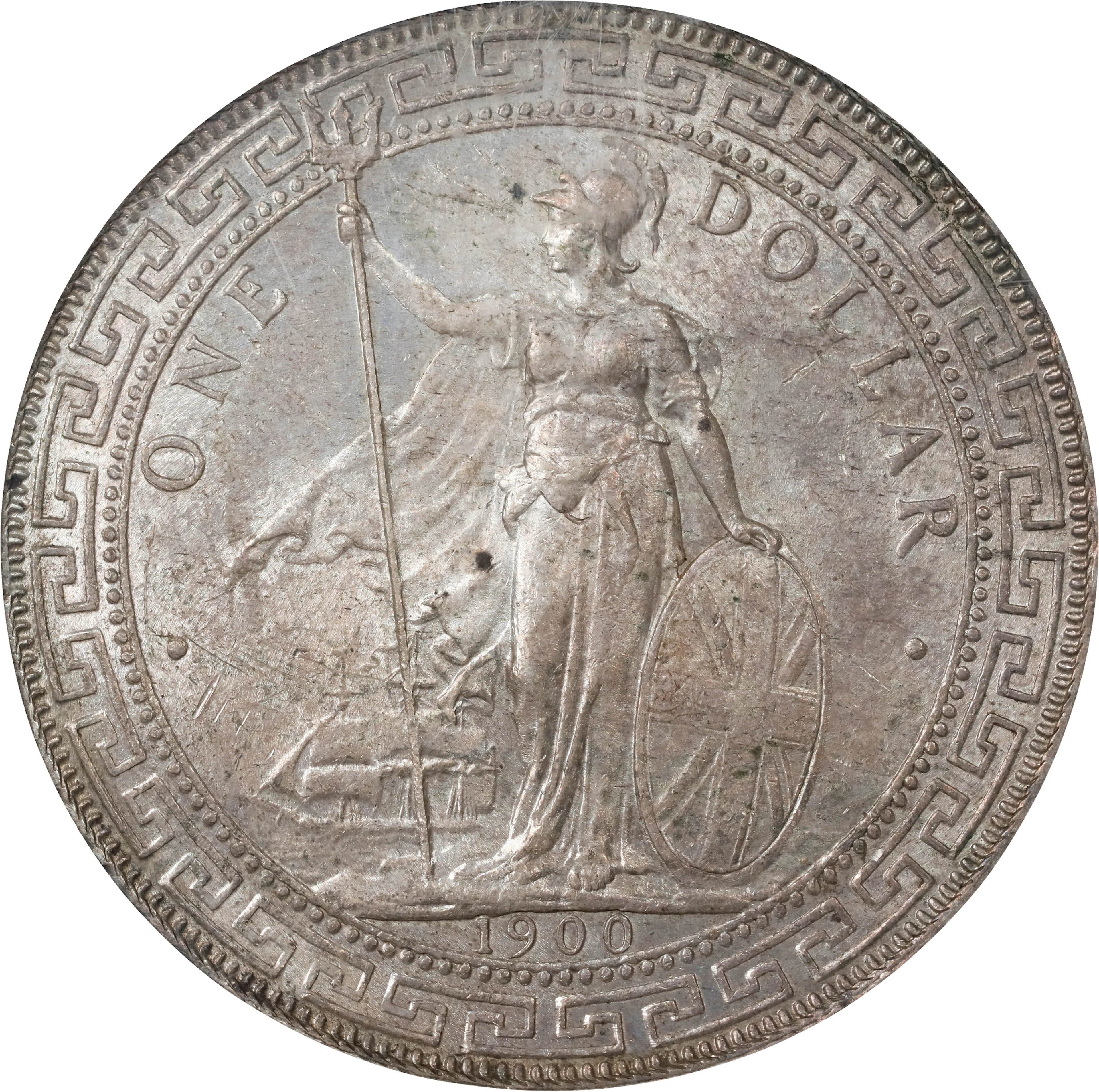 GREAT BRITAIN. Trade Dollar, 1900-C. Calcutta Mint. Victoria. NGC MS-63.