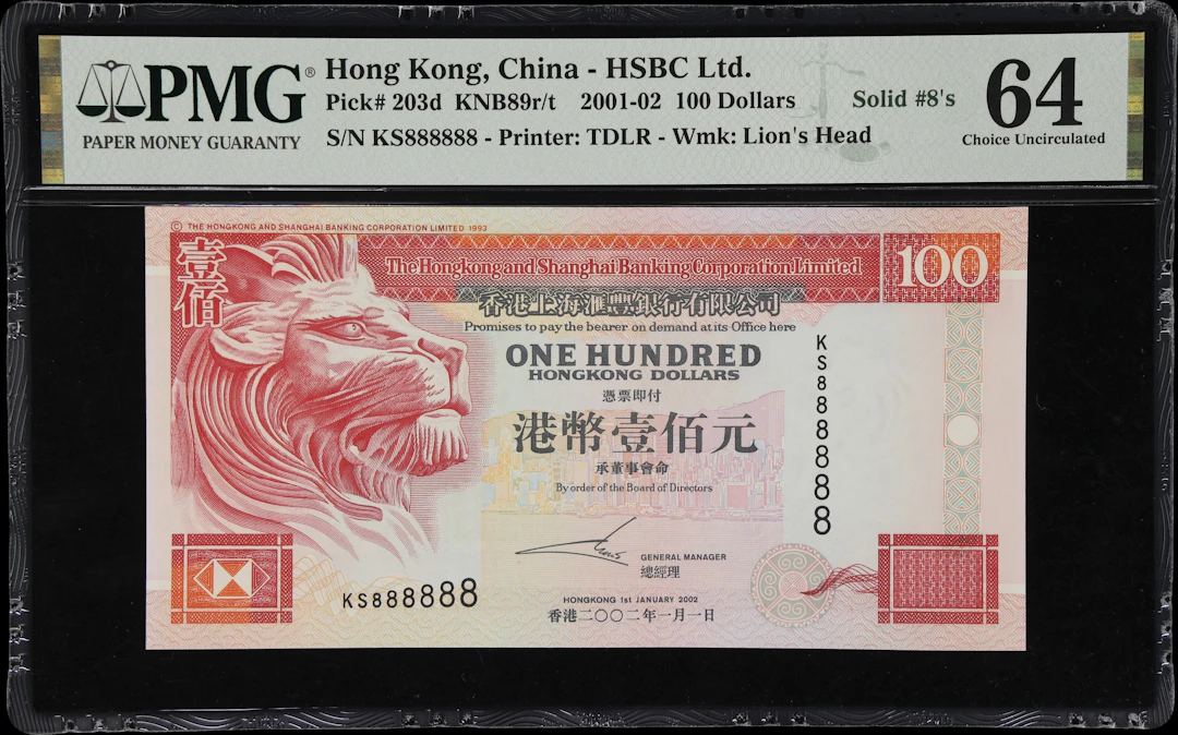 (t) HONG KONG (SAR). Hong Kong & Shanghai Banking Corporation. 100