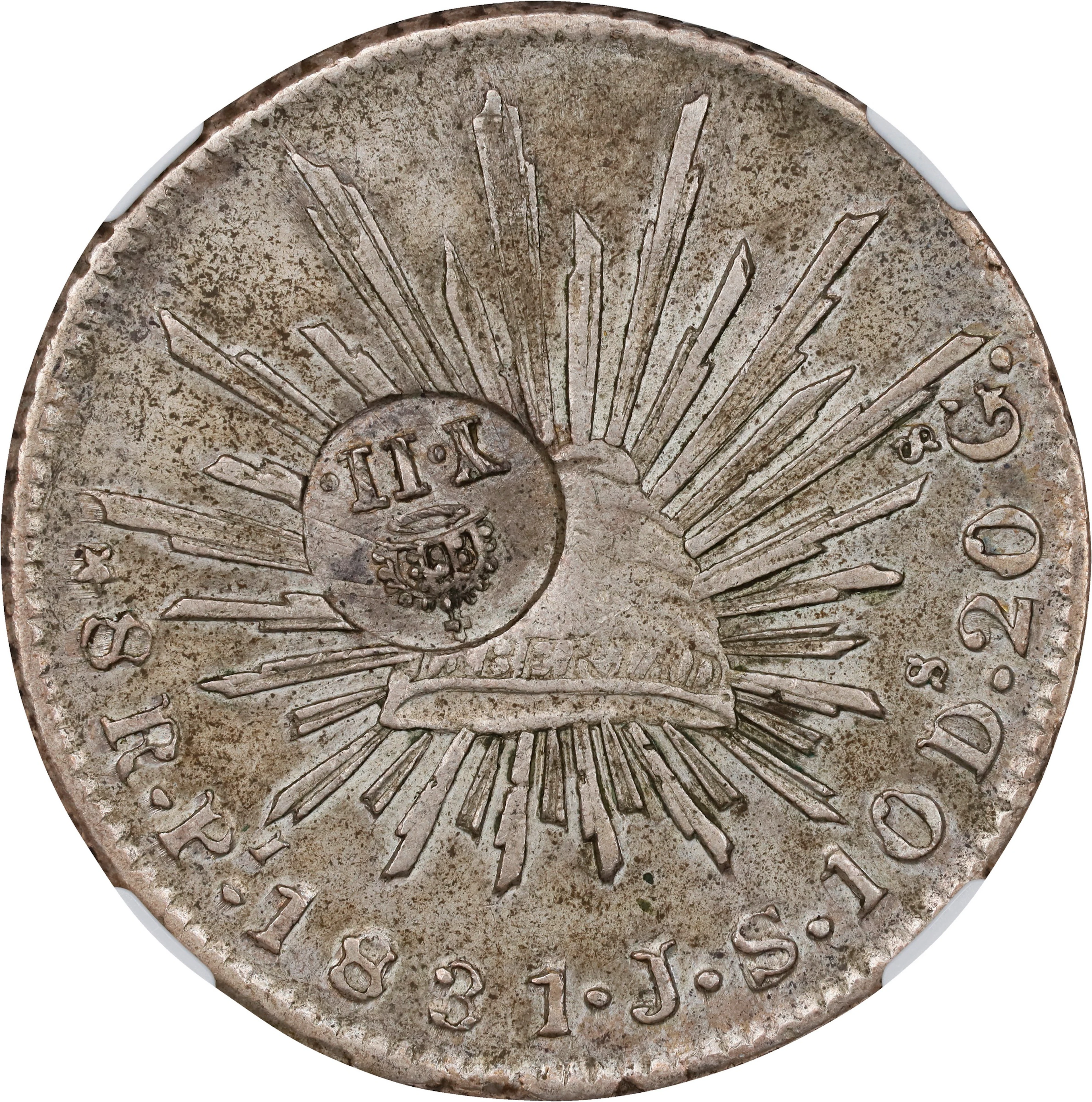PHILIPPINES. Philippines - Mexico. 8 Reales, ND (1834-37). Manila
