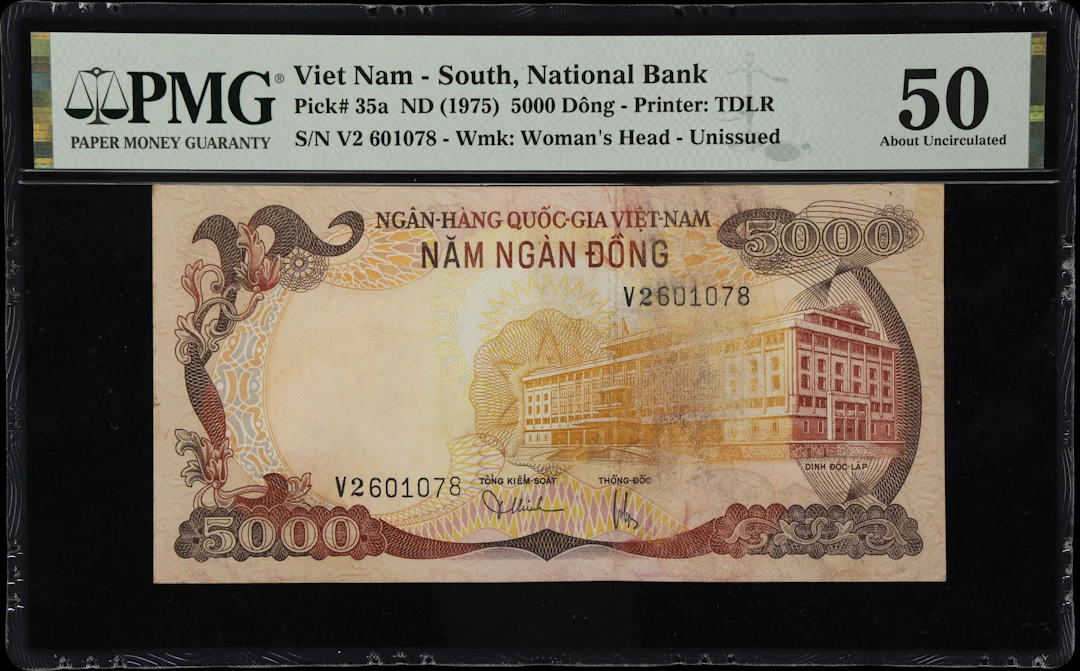 VIETNAM, SOUTH. National Bank of Vietnam. 5000 Dong, ND (1975). P-35a.