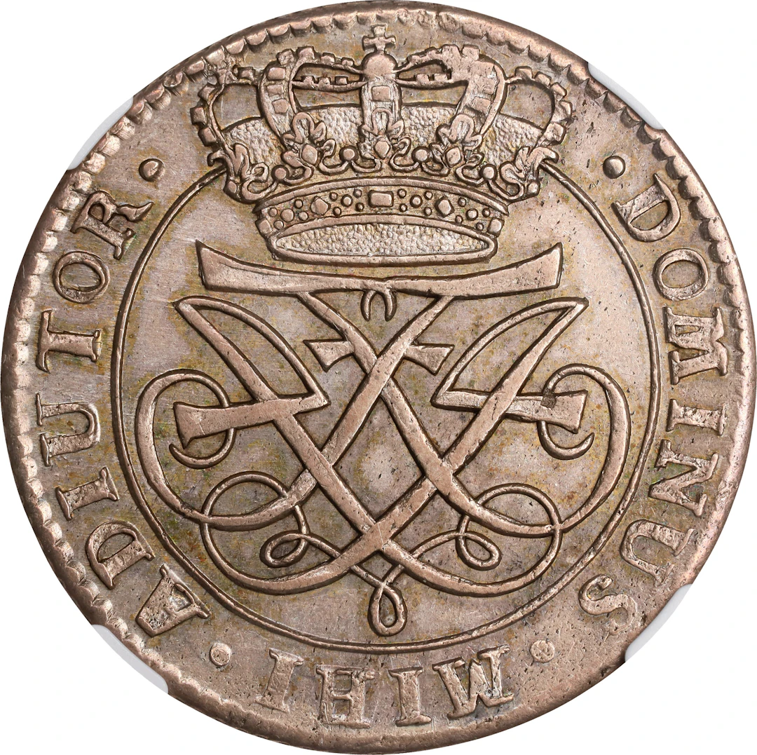 DENMARK. Krone (4 Mark), 1726-CW. Copenhagen Mint. Frederik IV. NGC MS-63.