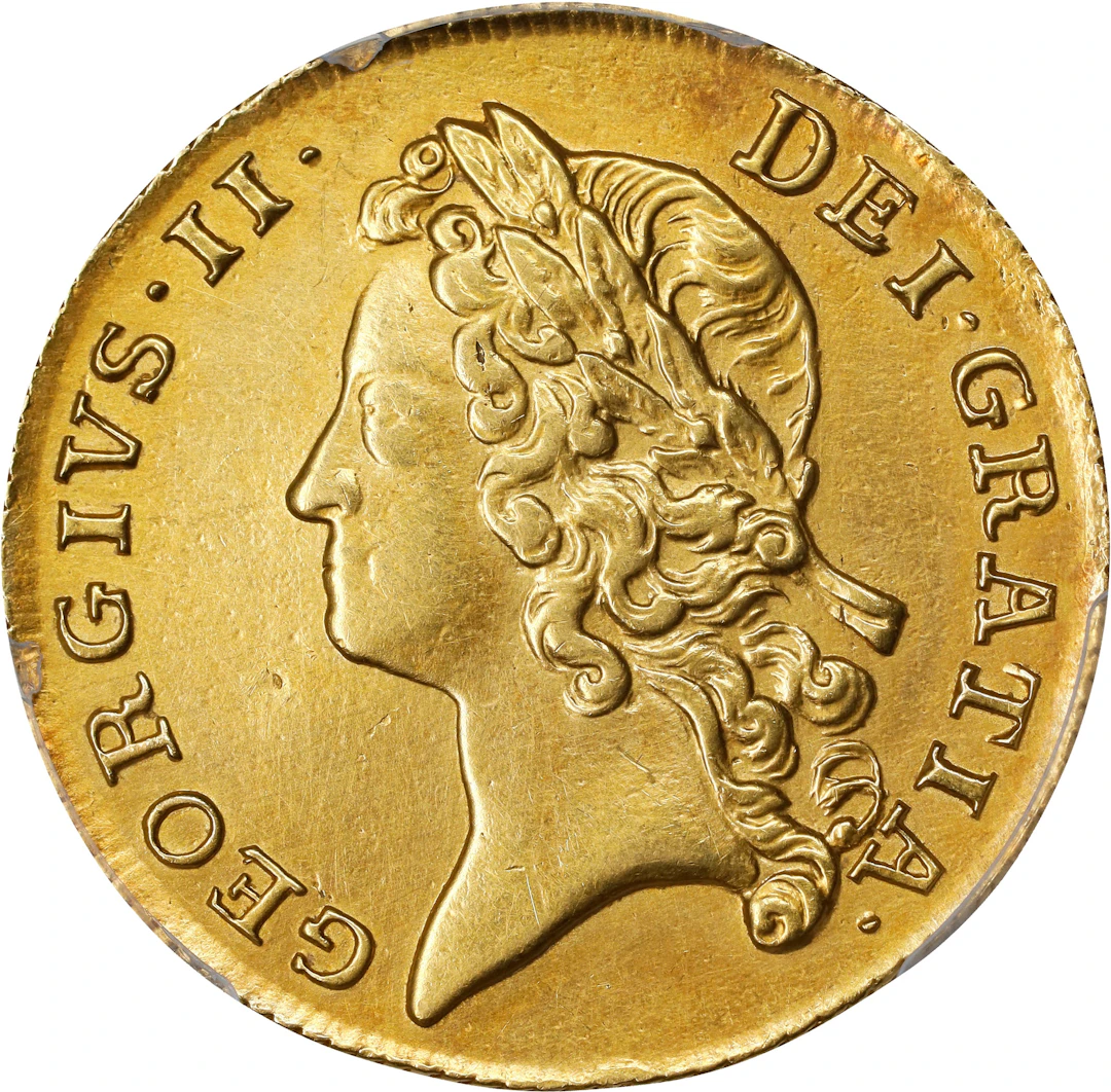 GREAT BRITAIN. 2 Guineas, 1739. London Mint. George II. PCGS Genuine--Repaired