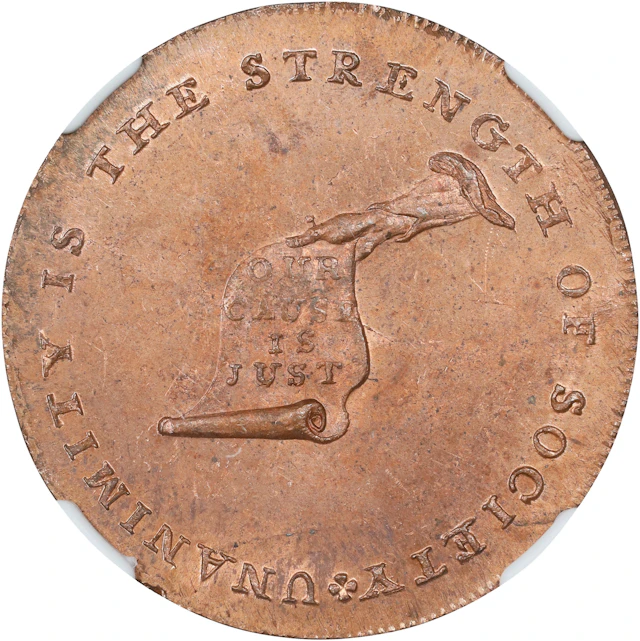 Undated (ca. 1793-1795) Kentucky Token. W-8810. Rarity-2. Copper.