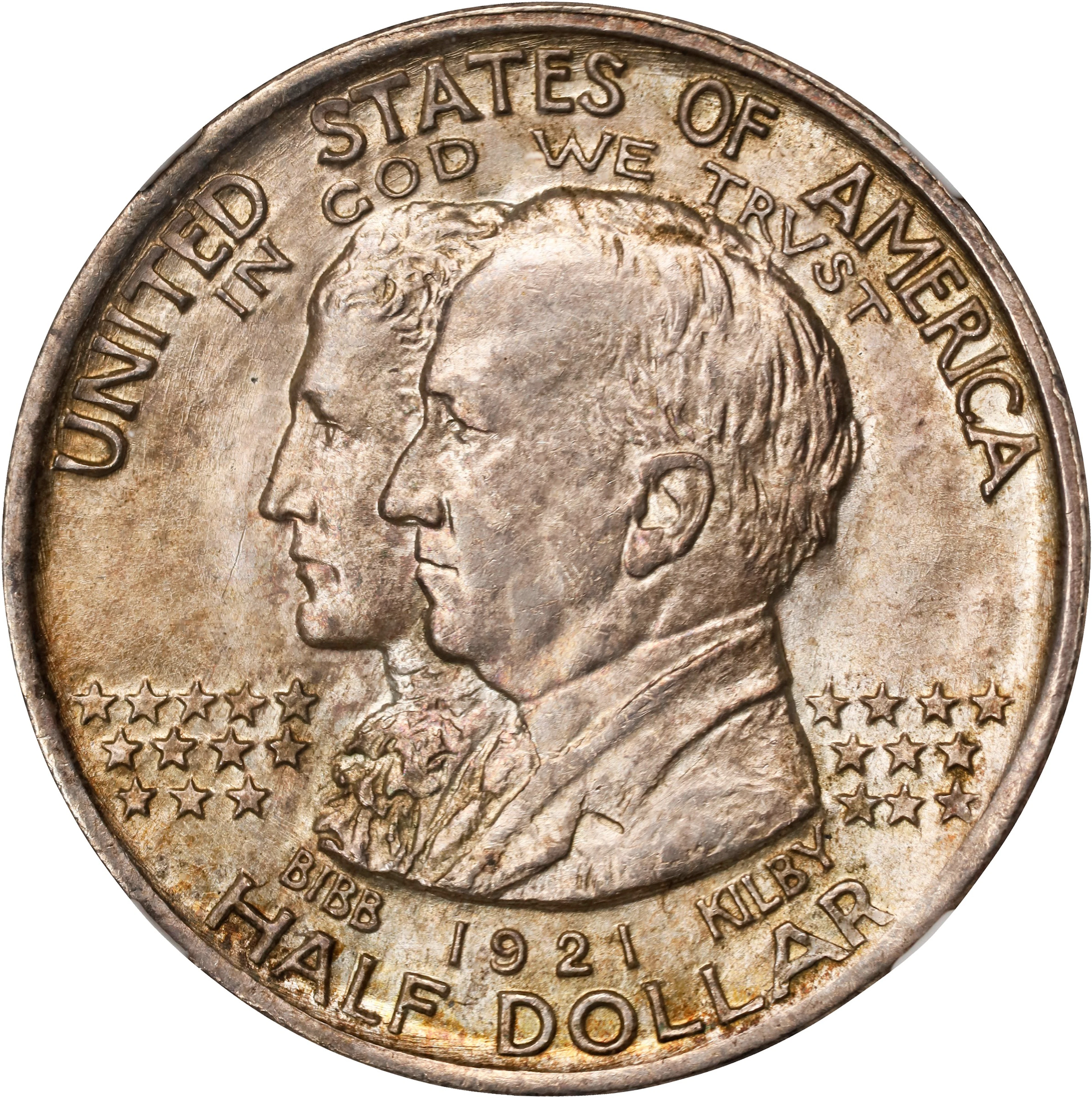 1921 Alabama Centennial. Plain. MS-62 (NGC).