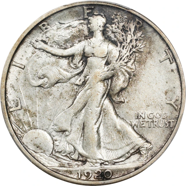 1920-S Walking Liberty Half Dollar. AU-50 (PCGS).