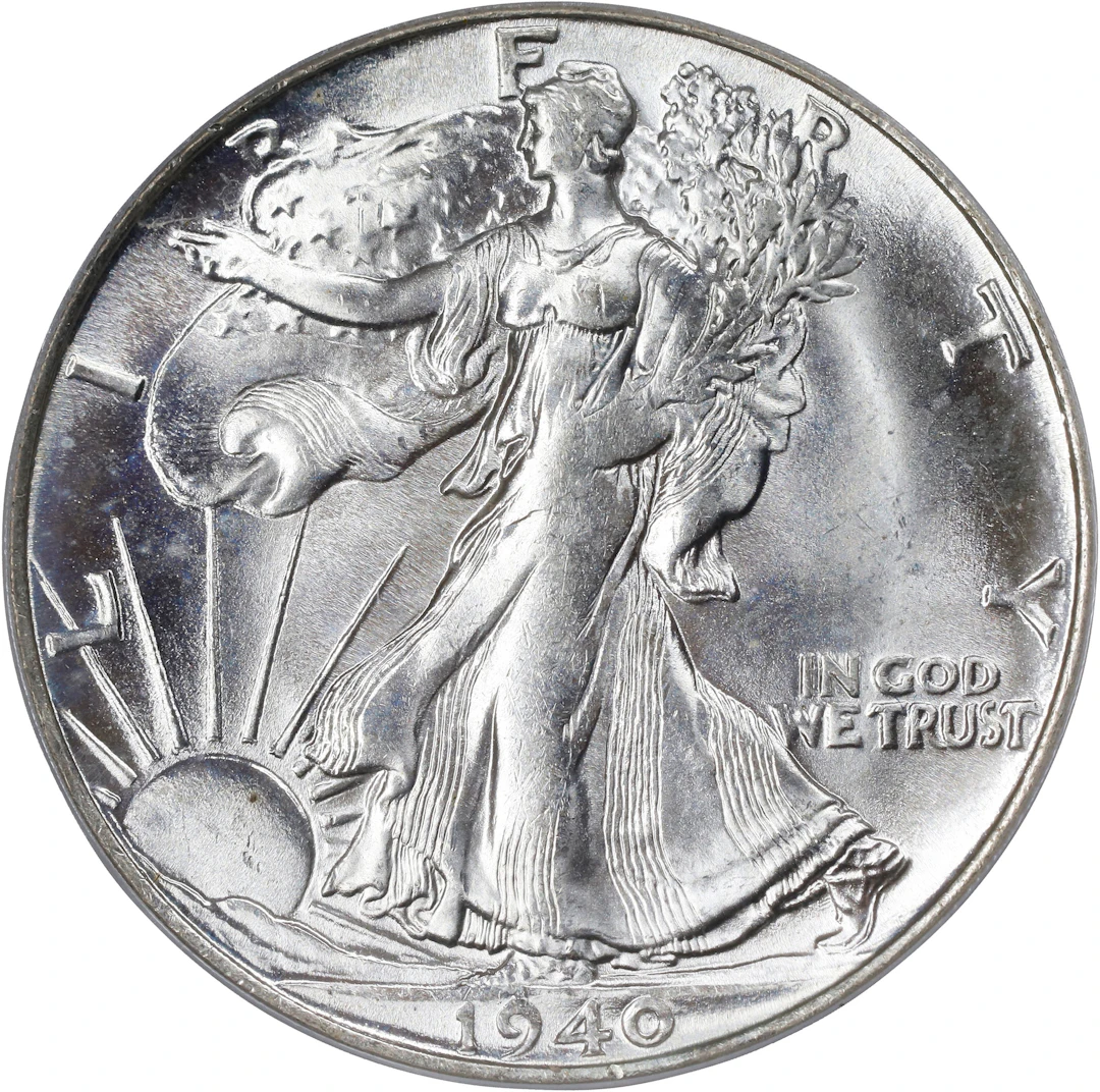 1940-S Walking Liberty Half Dollar. MS-64 (PCGS). OGH Generation 3.1.