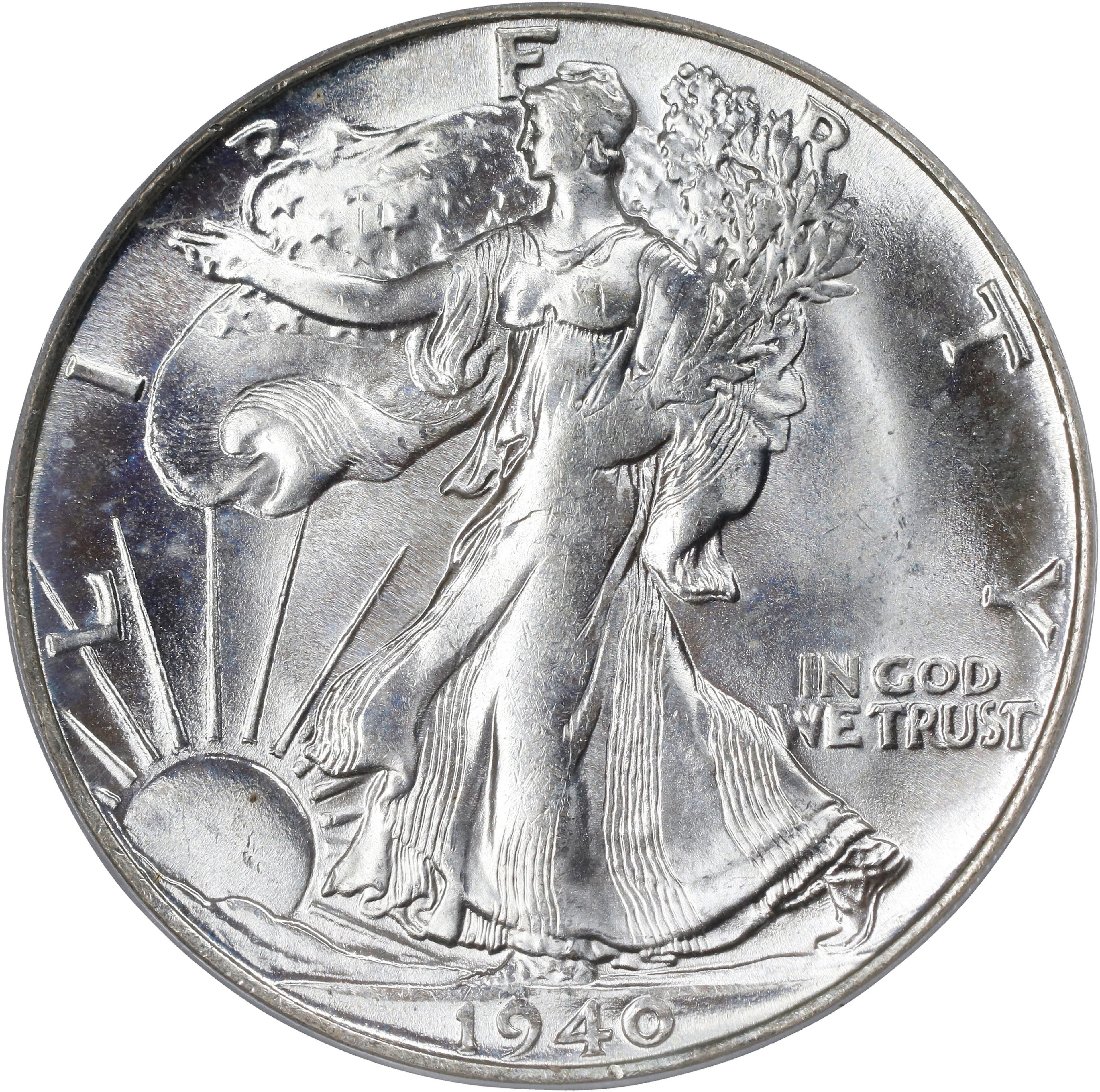 1940-S Walking Liberty Half Dollar. MS-64 (PCGS). OGH Generation 3.1.