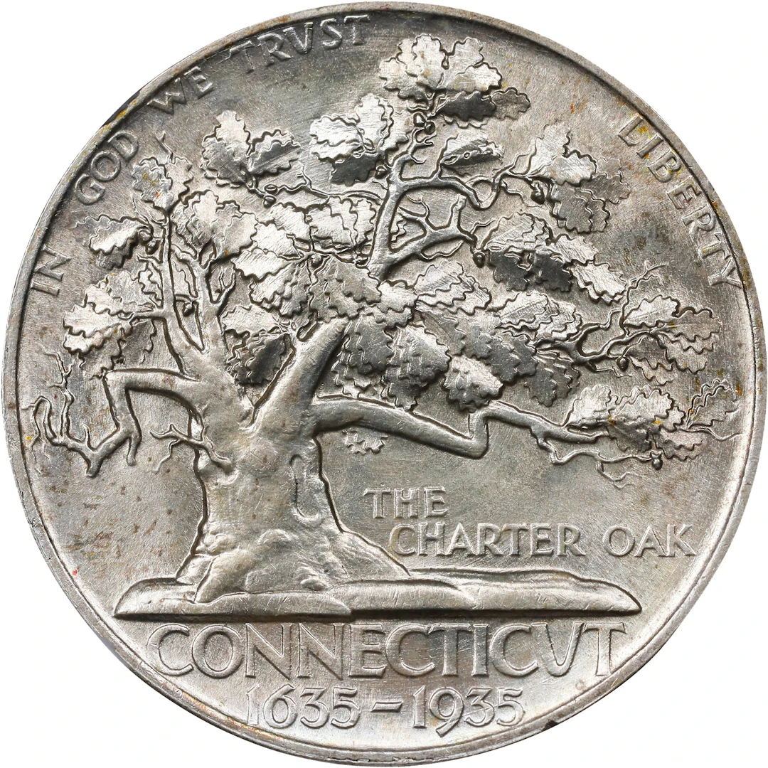 1935 Connecticut Tercentenary. MS-64 (NGC).