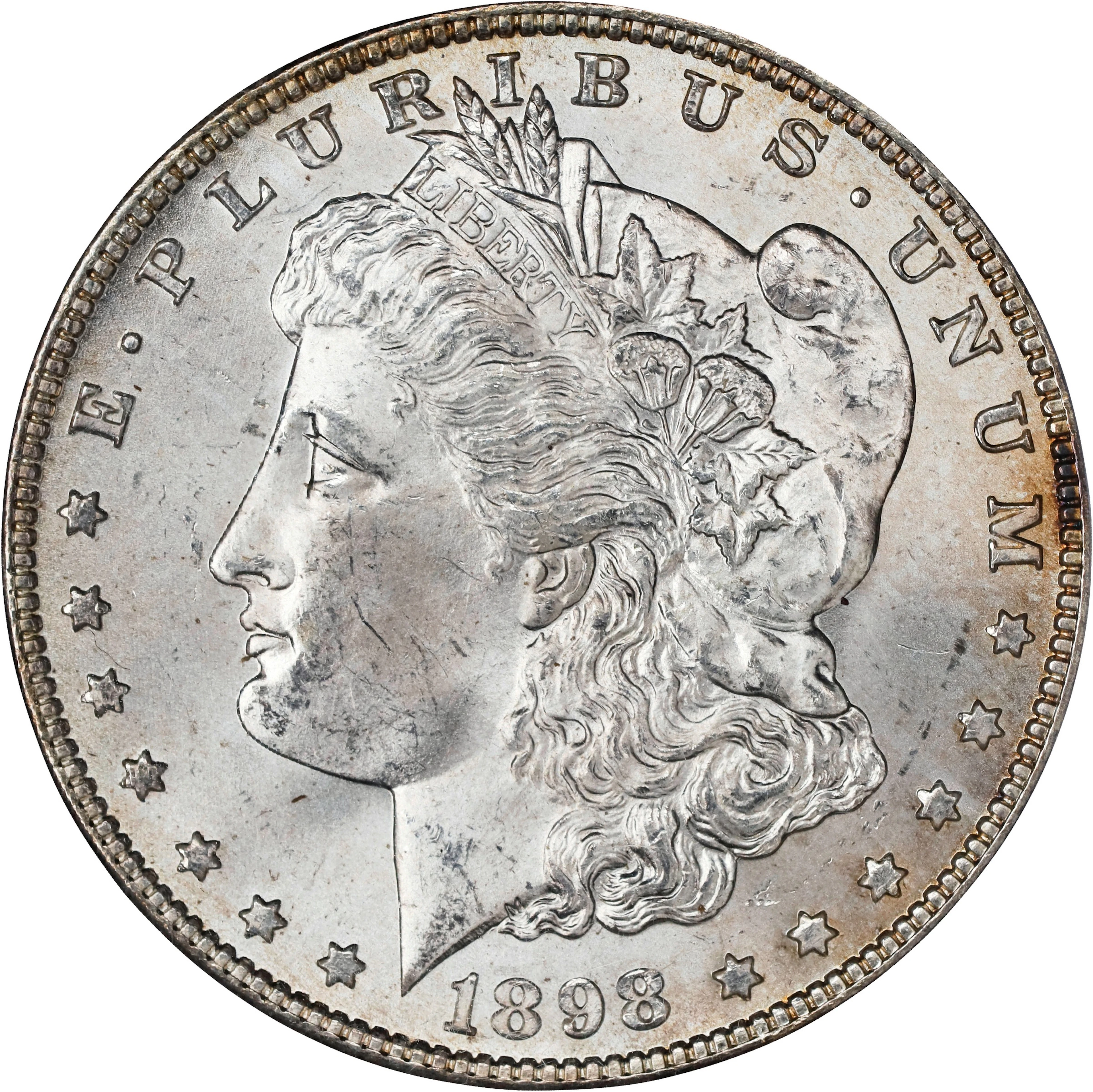 1898-O Morgan Silver Dollar. MS-64 (PCGS). CAC. OGH Generation 2.0 Doily.
