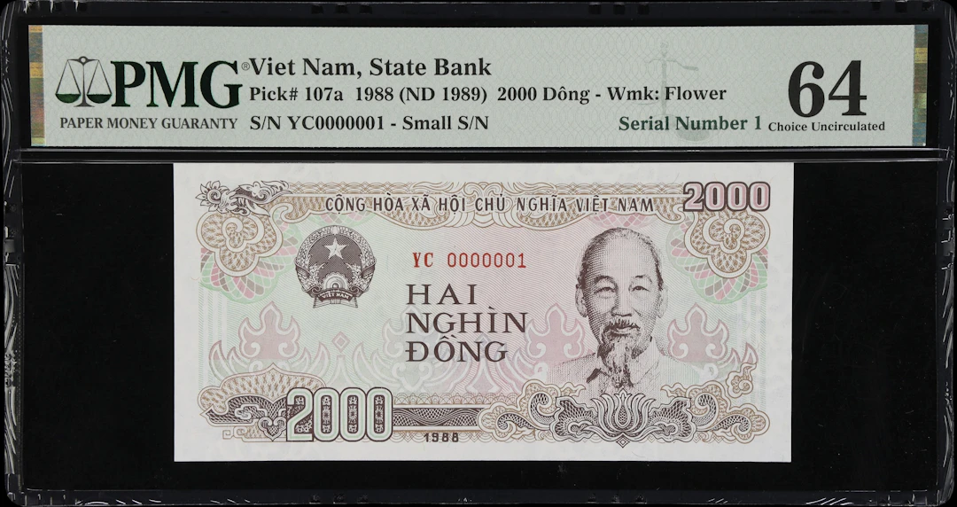 VIETNAM. State Bank of Vietnam. 2000 Dong, 1988 (ND 1989). P-107a.