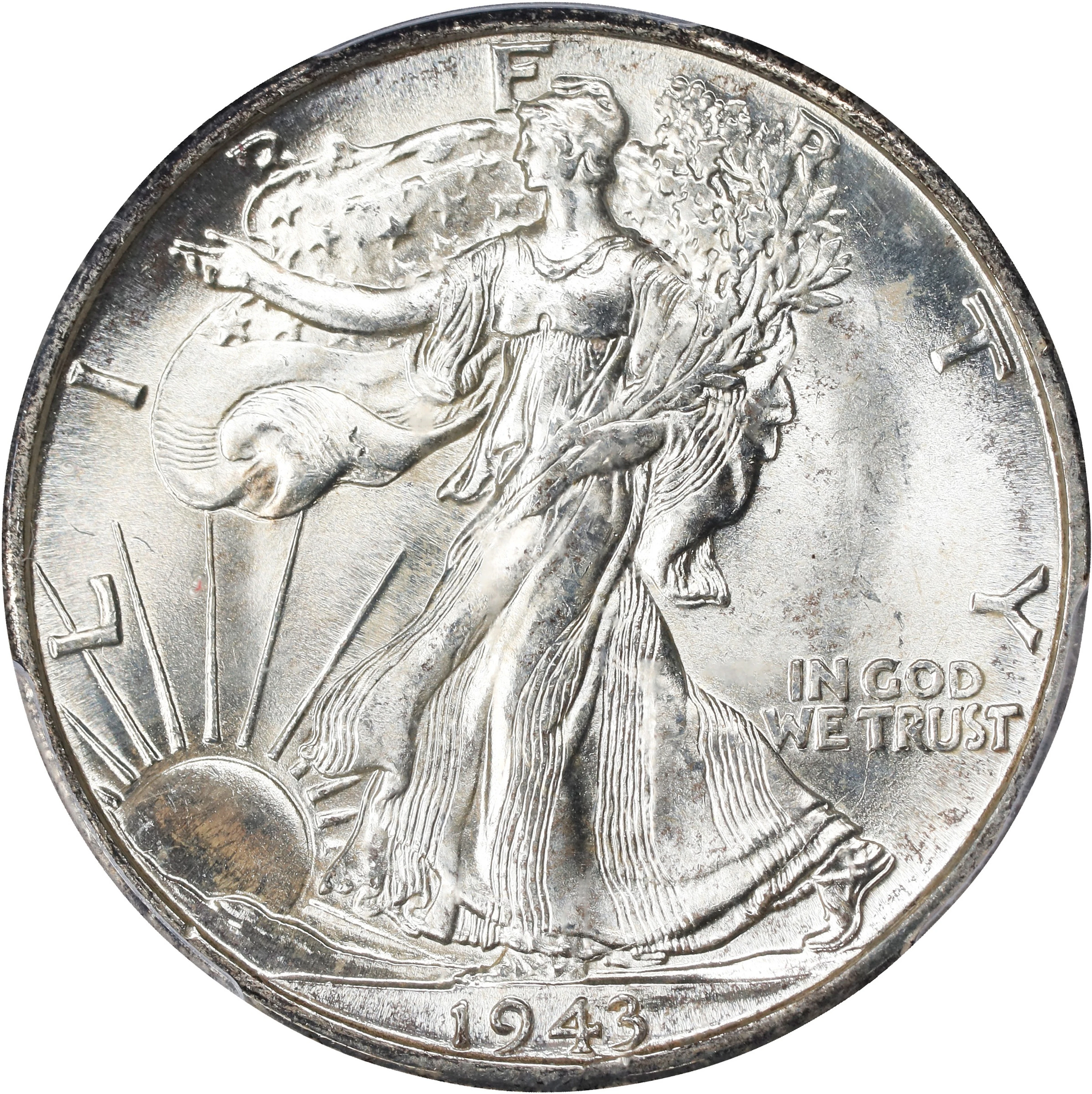 1943-D Walking Liberty Half Dollar. MS-67 (PCGS).
