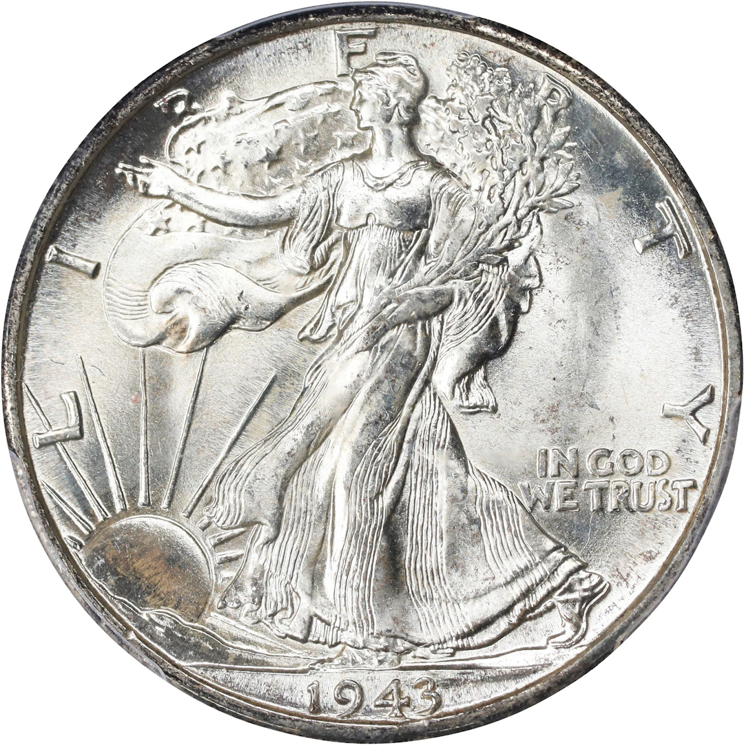 1943-D Walking Liberty Half Dollar. MS-67 (PCGS).
